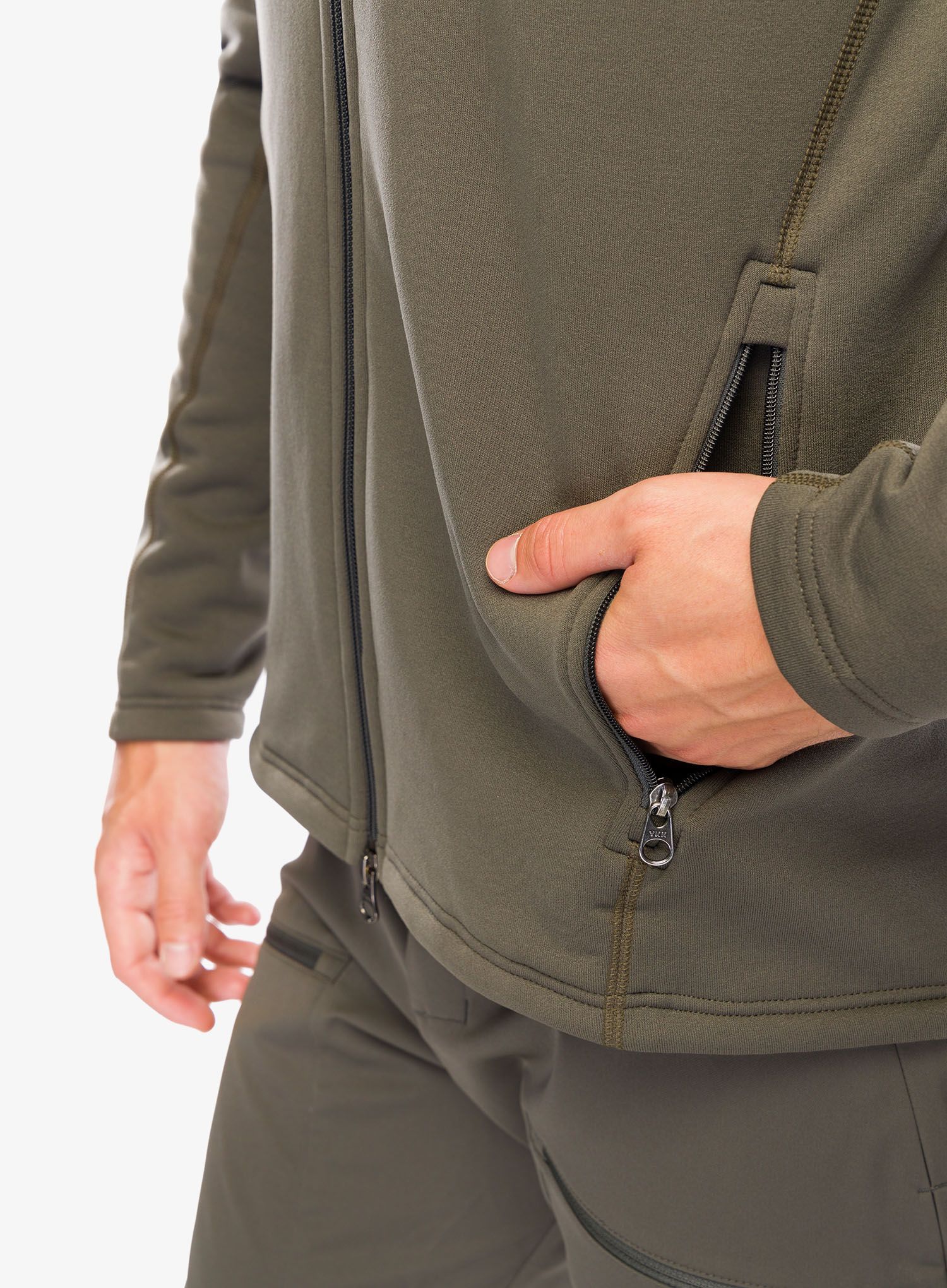 Flis Houdini Power Up Jacket - baremark green