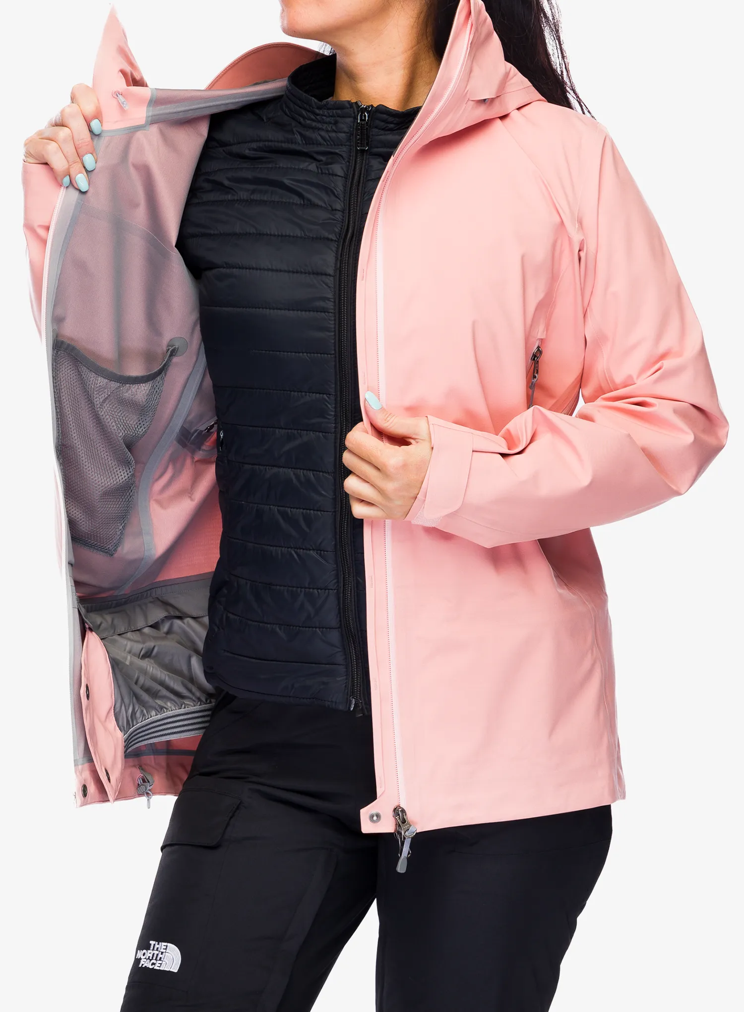 Ženska hardshell jakna Houdini Ride Jacket - pow pink