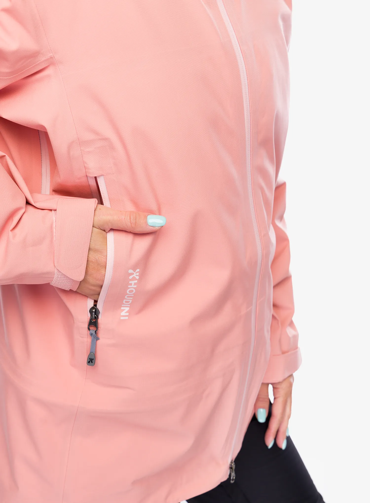 Ženska hardshell jakna Houdini Ride Jacket - pow pink