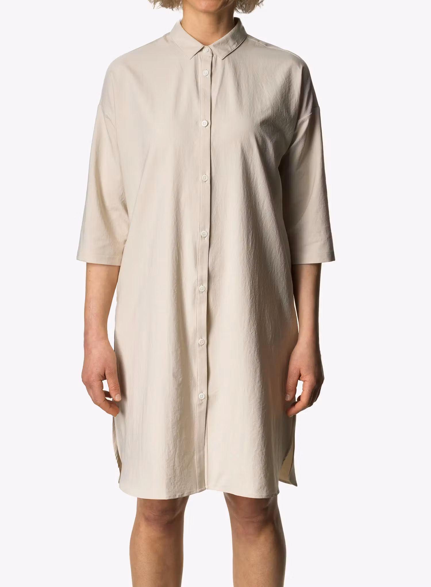 Športna obleka Houdini Route Shirt Dress - foggy mountain
