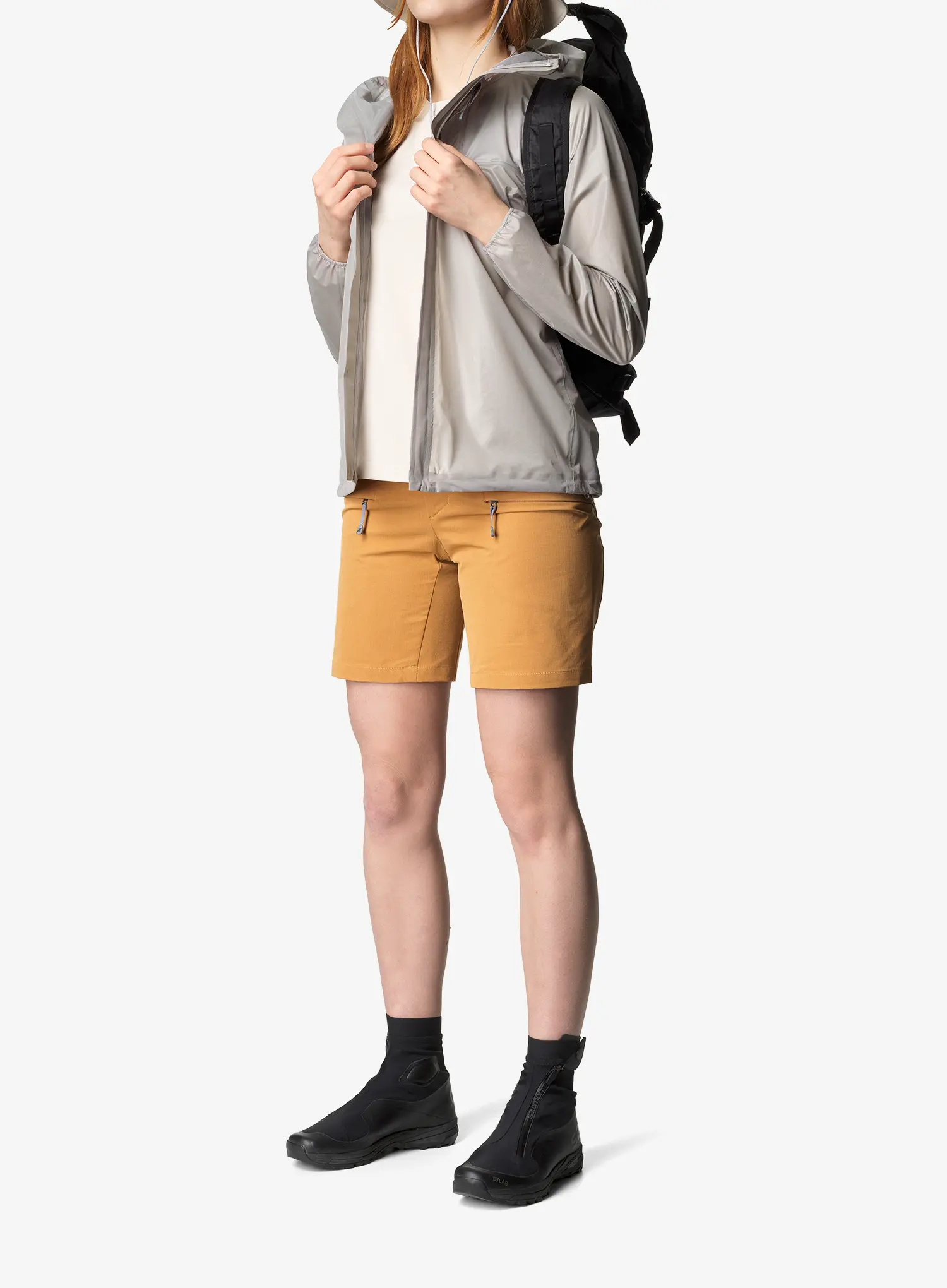Ženska hardshell jakna Houdini The Orange Jacket - sandstorm
