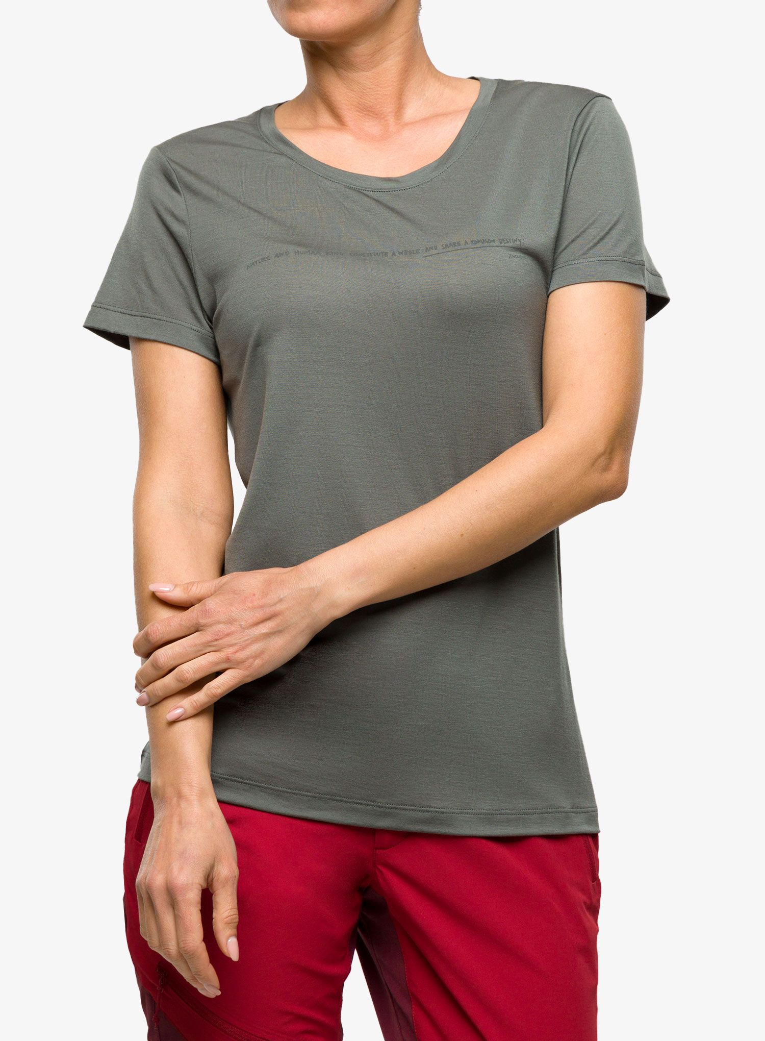 Ženska majica Houdini Tree Message Tee - greeness/reconnect