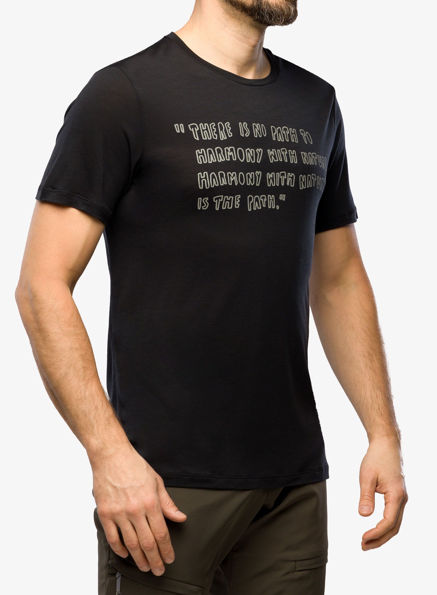 Majica Houdini Tree Message Tee - true black/reconnect