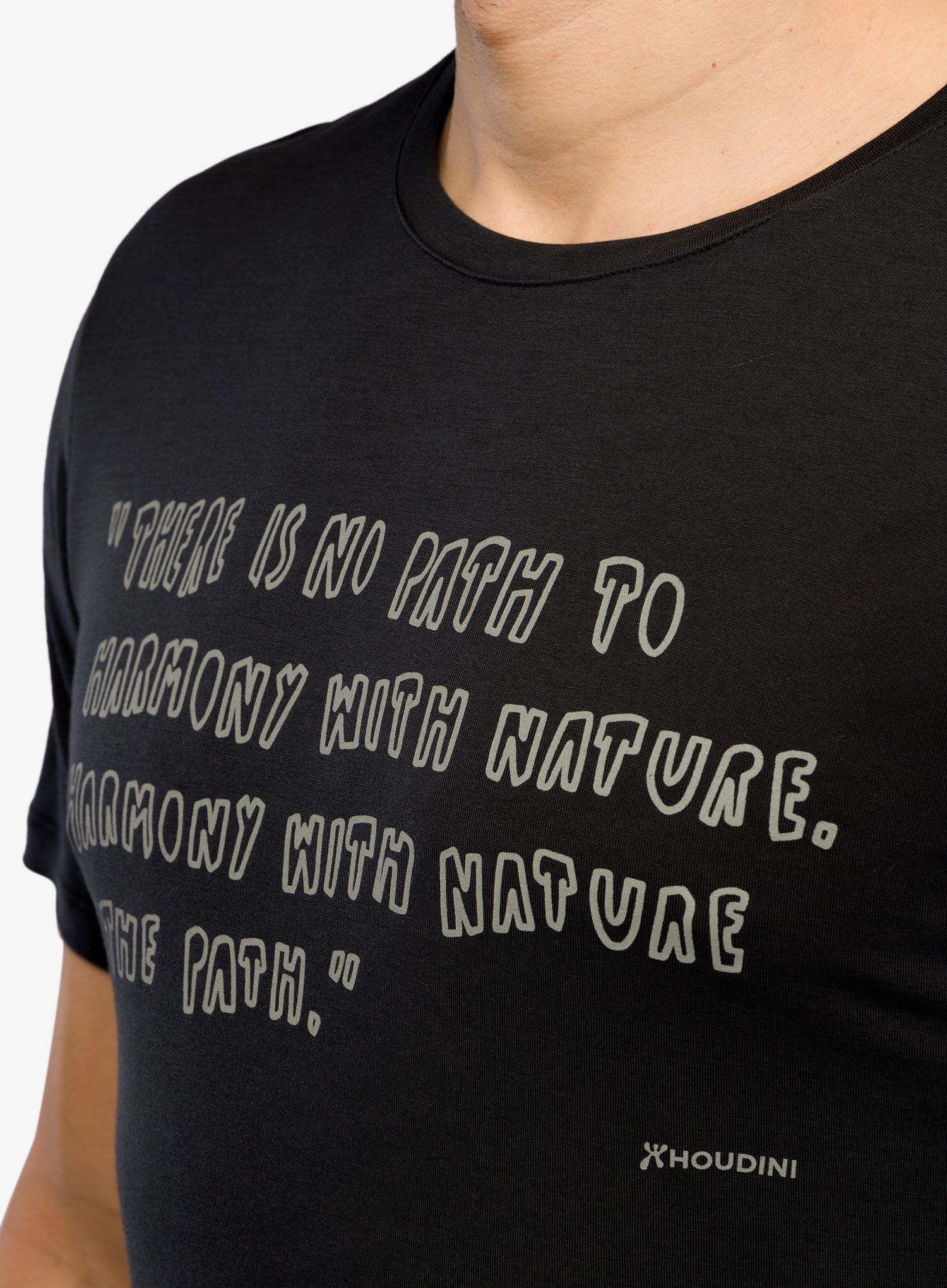 Majica Houdini Tree Message Tee - true black/reconnect