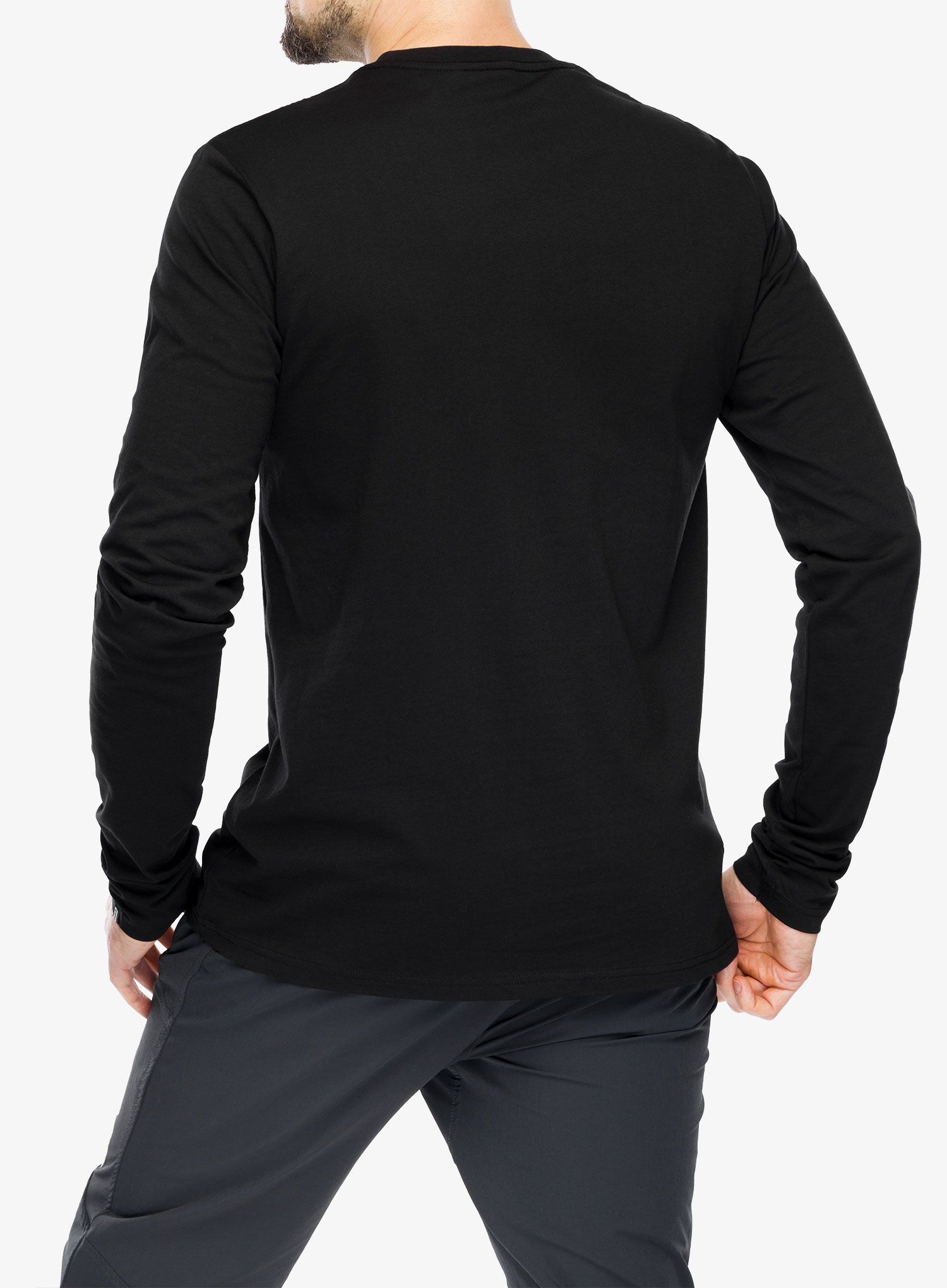 Majica z dolgimi rokavi ION Logo LS - black