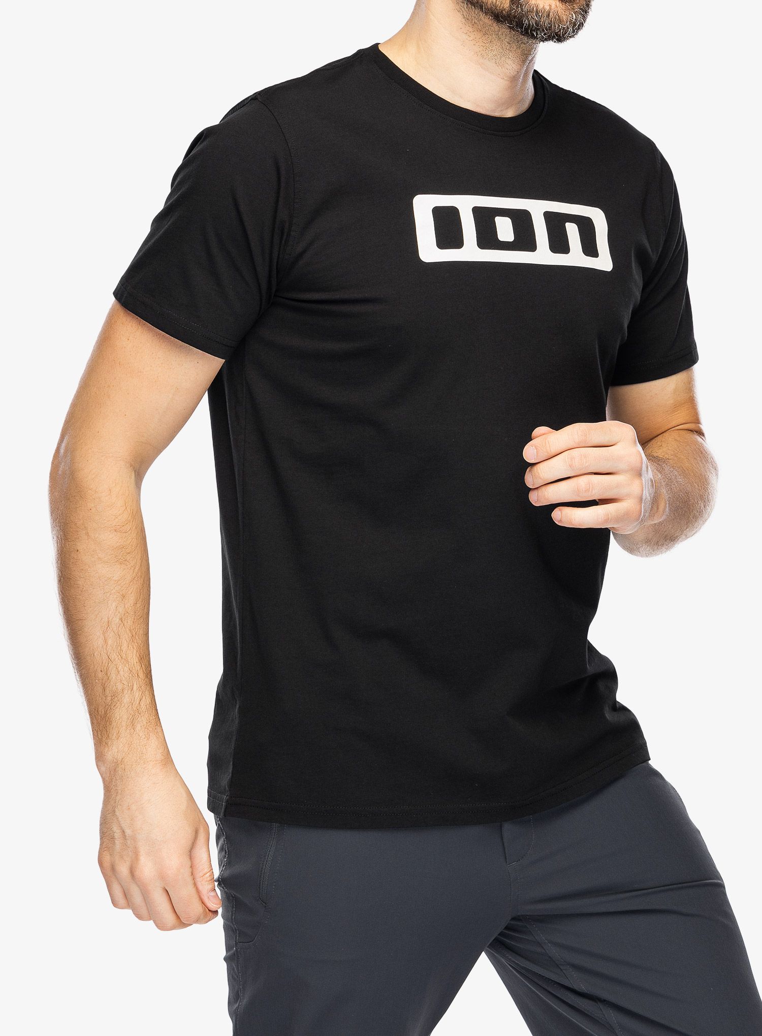 Bombažna majica ION Logo SS - black