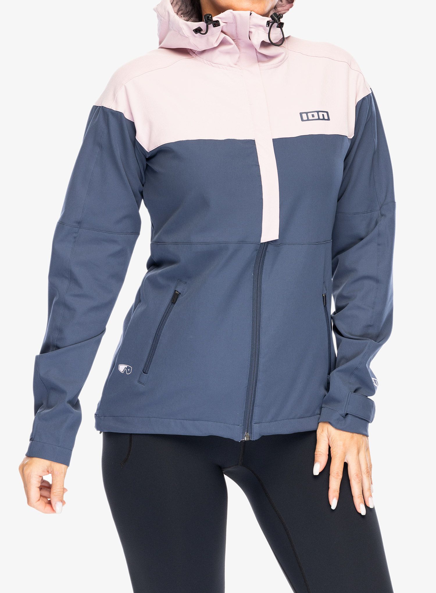 Ženska kolesarska jakna ION Shelter 4W Softshell Jacket - indigo dawn