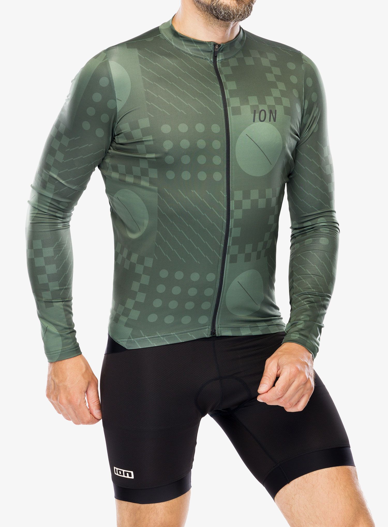 Kolesarska jopa ION VNTR Amp LS - forest/green