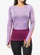 Ženska termo flis jopa Icebreaker 125 ZoneKnit LS Crewe - purple