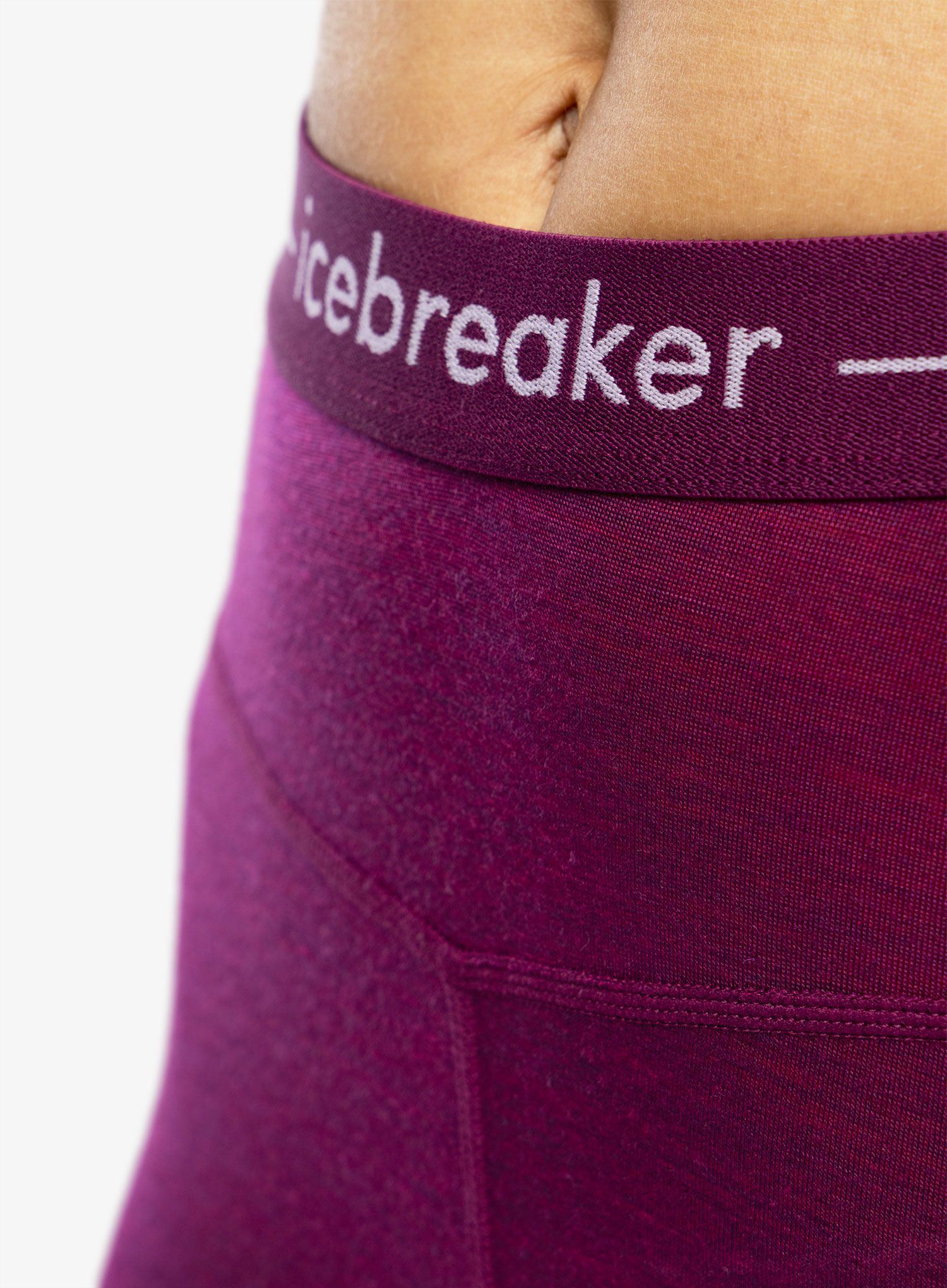 Ženske termo pajkice Icebreaker 125 ZoneKnit Leggings - berry