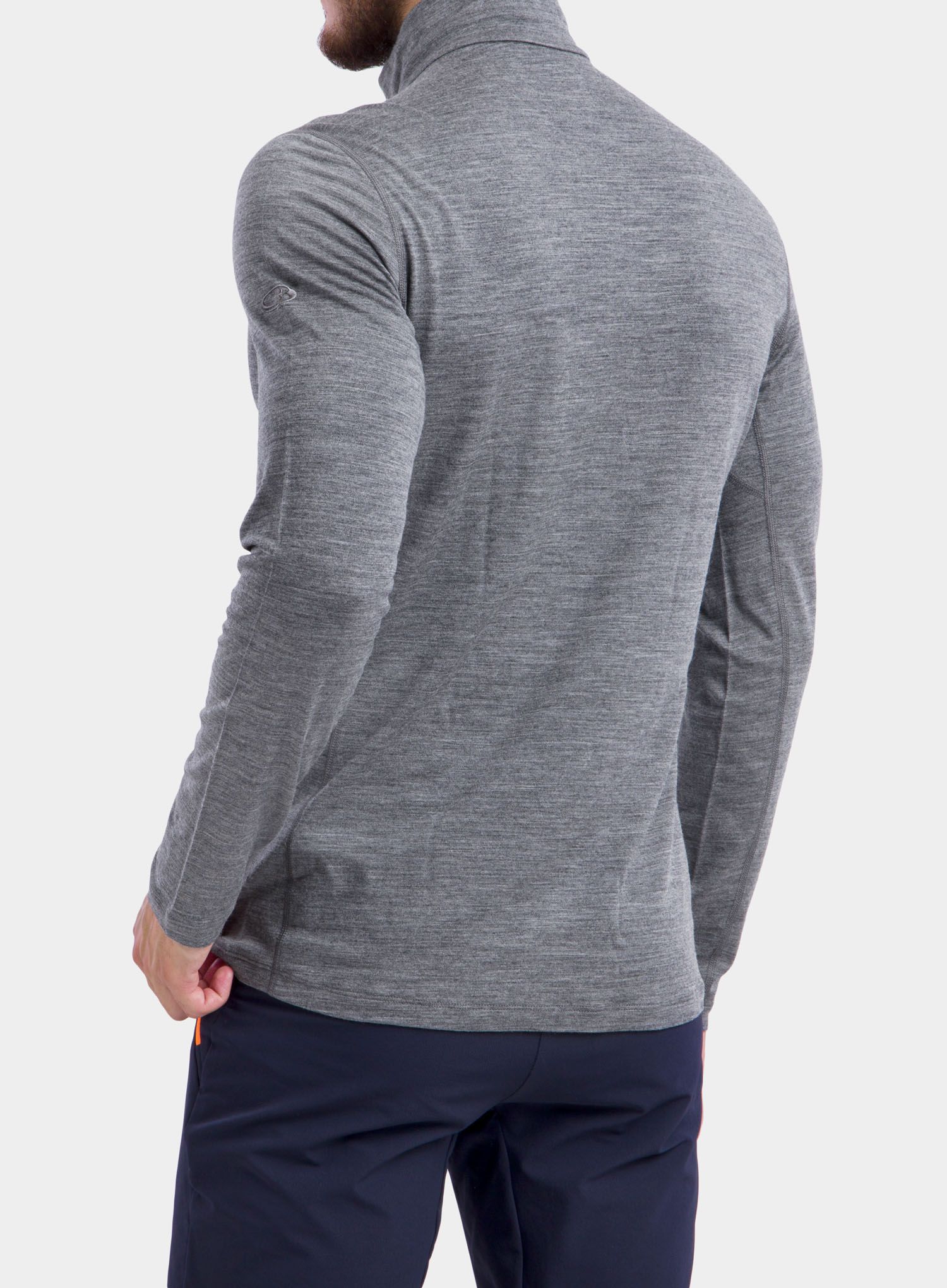 Termo flis jopa Icebreaker 200 Oasis L/S Half Zip - gritstone hthr