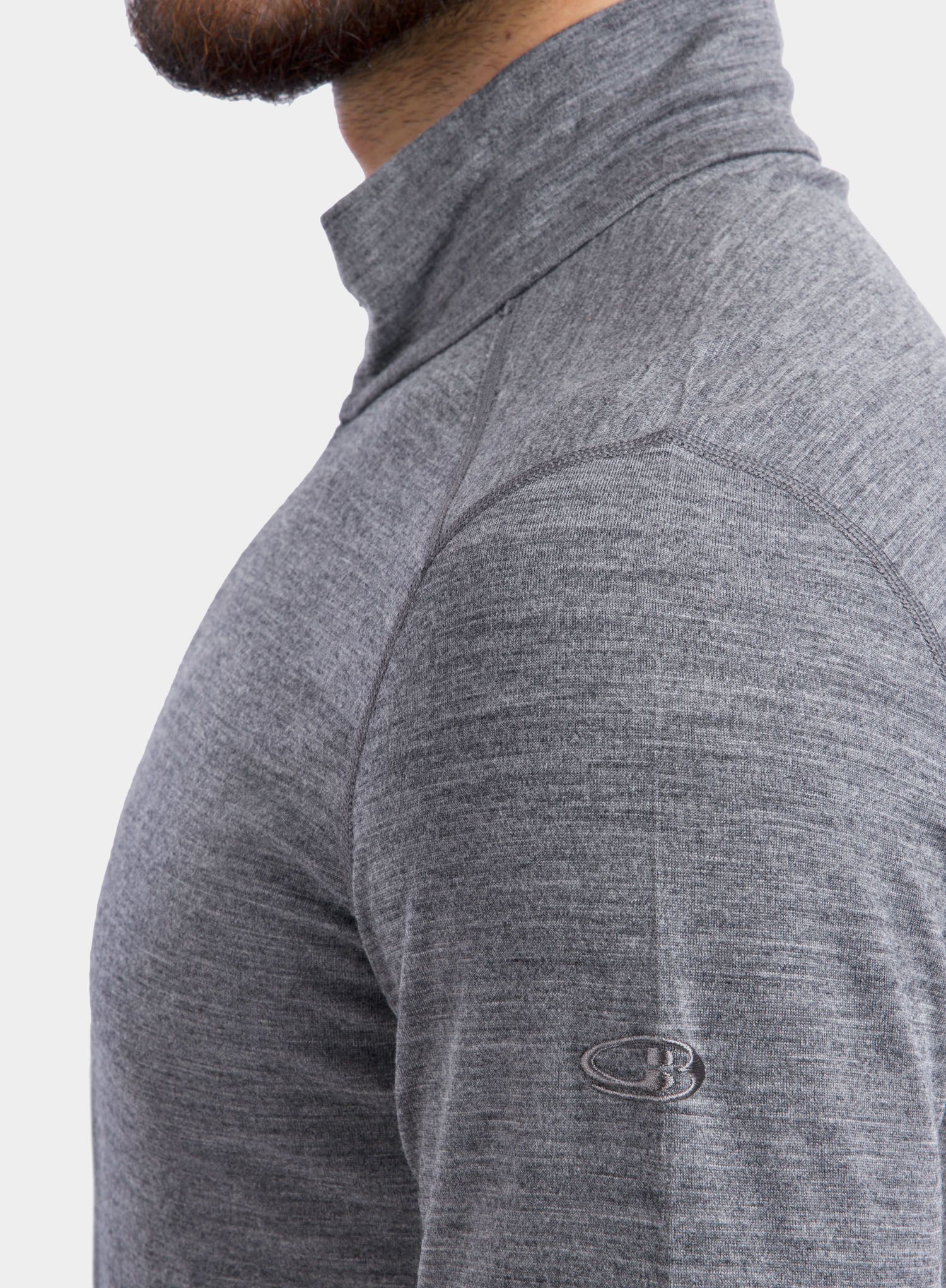 Termo flis jopa Icebreaker 200 Oasis L/S Half Zip - gritstone hthr