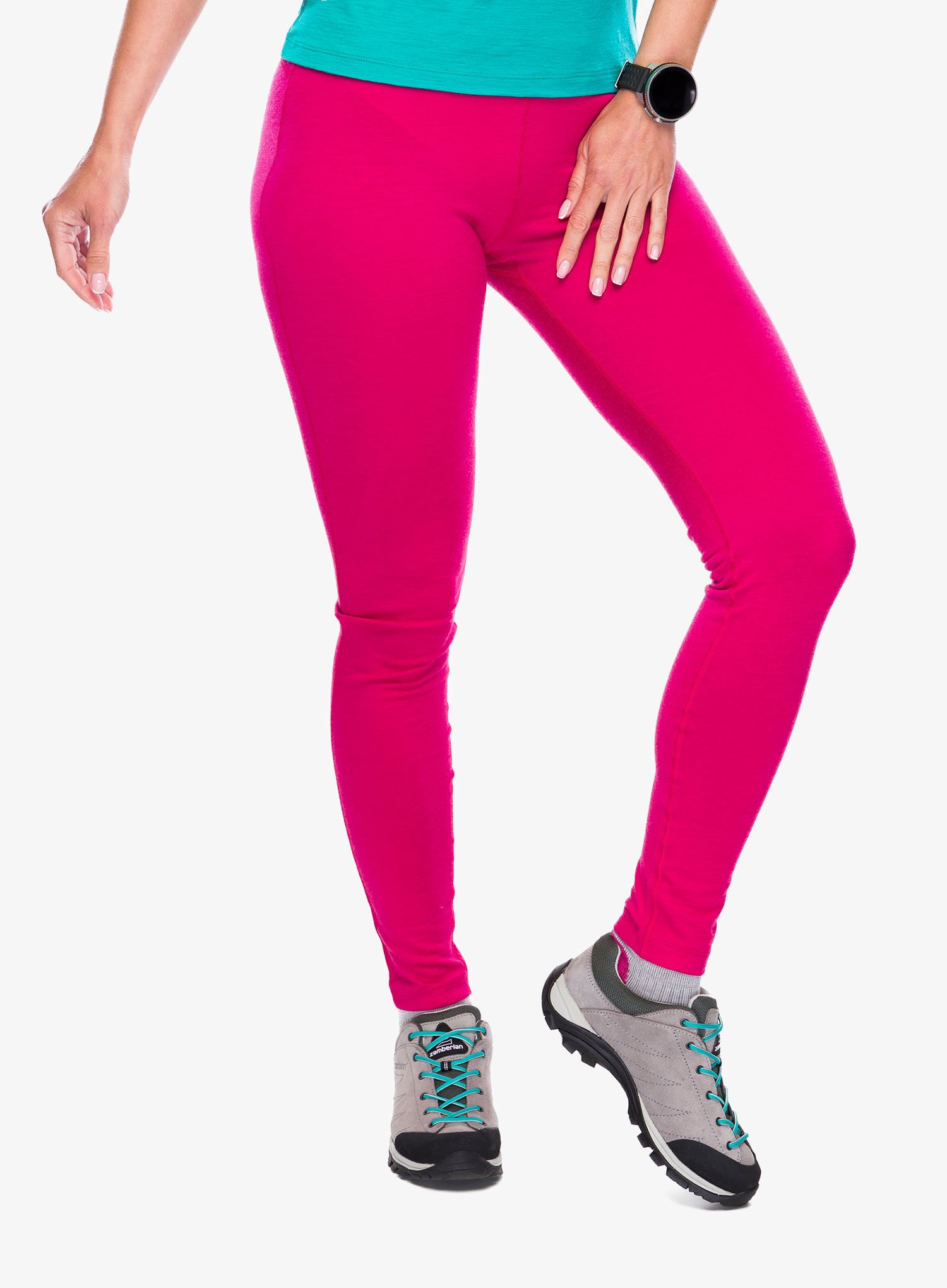 Ženske termo pajkice Icebreaker 200 Oasis Leggings - electron pink