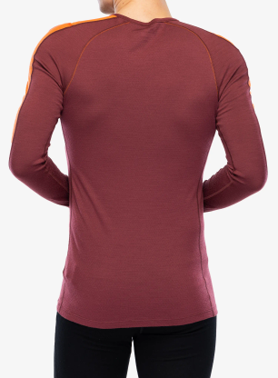 Termo flis jopa Icebreaker 200 ZoneKnit LS Crewe - port/blaze/cb