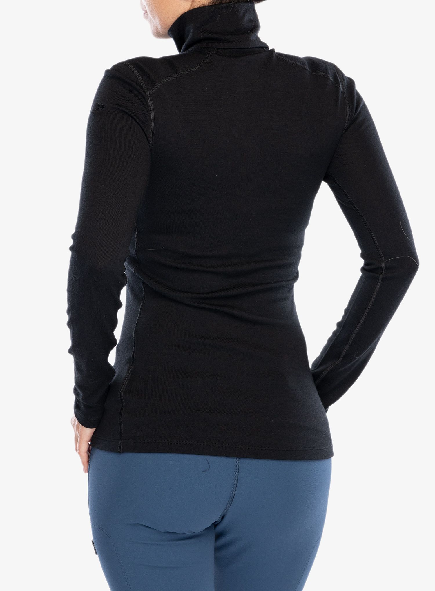 Ženska termo flis jopa Icebreaker 260 Tech L/S Half Zip - black