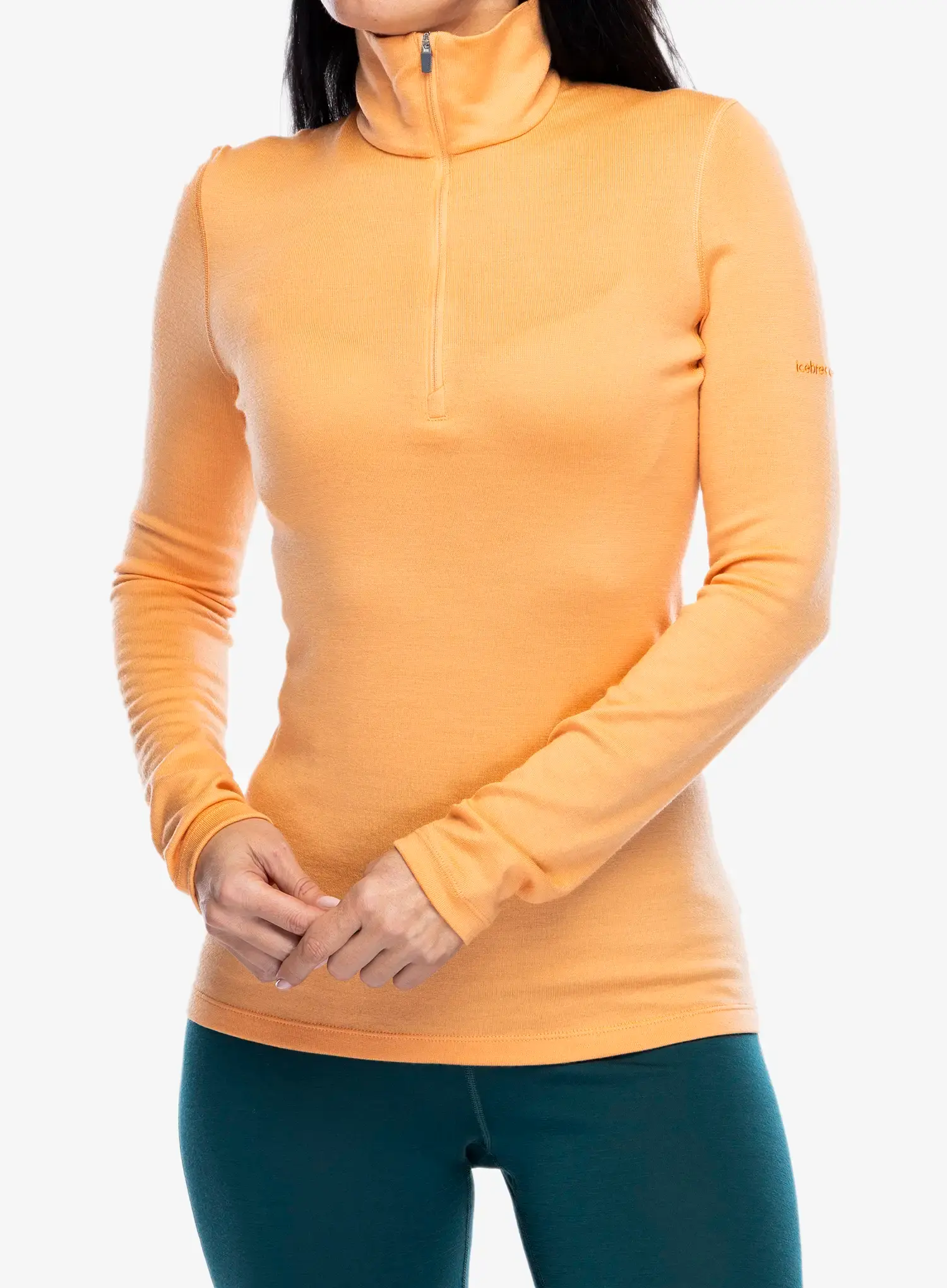 Ženska termo flis jopa Icebreaker 260 Tech L/S Half Zip - feldspar