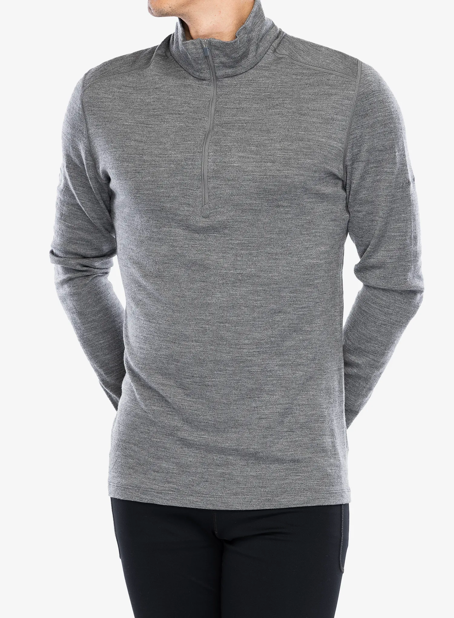 Termo flis jopa Icebreaker 260 Tech L/S Half Zip - gritstone hthr