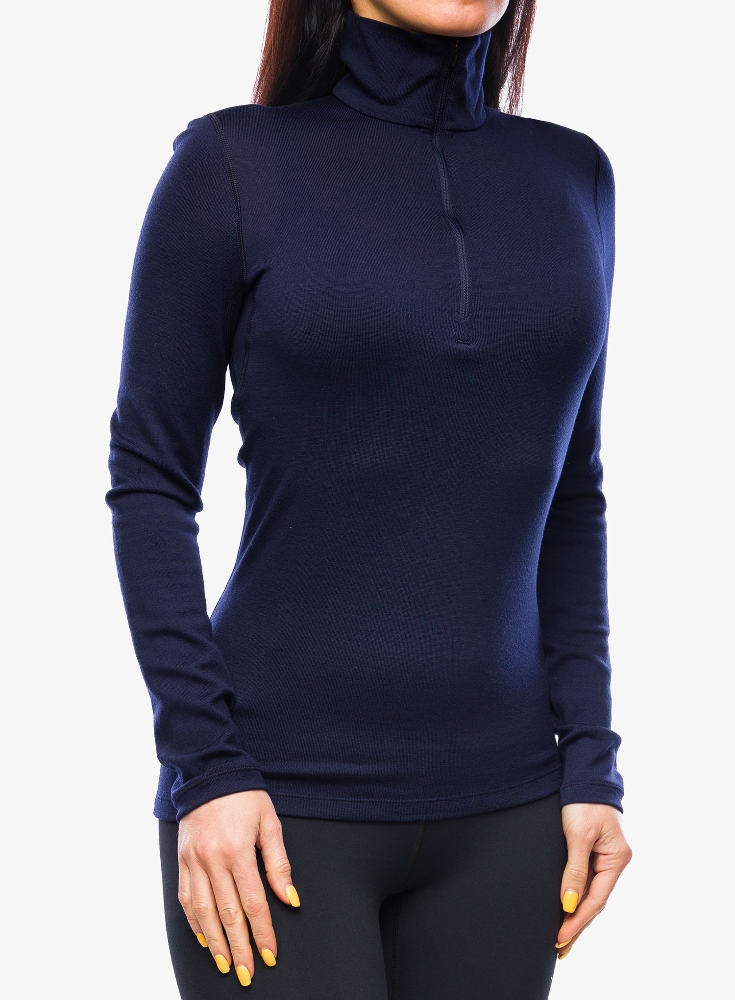 Ženska jopica Icebreaker 260 Tech L/S Half Zip - midnight navy