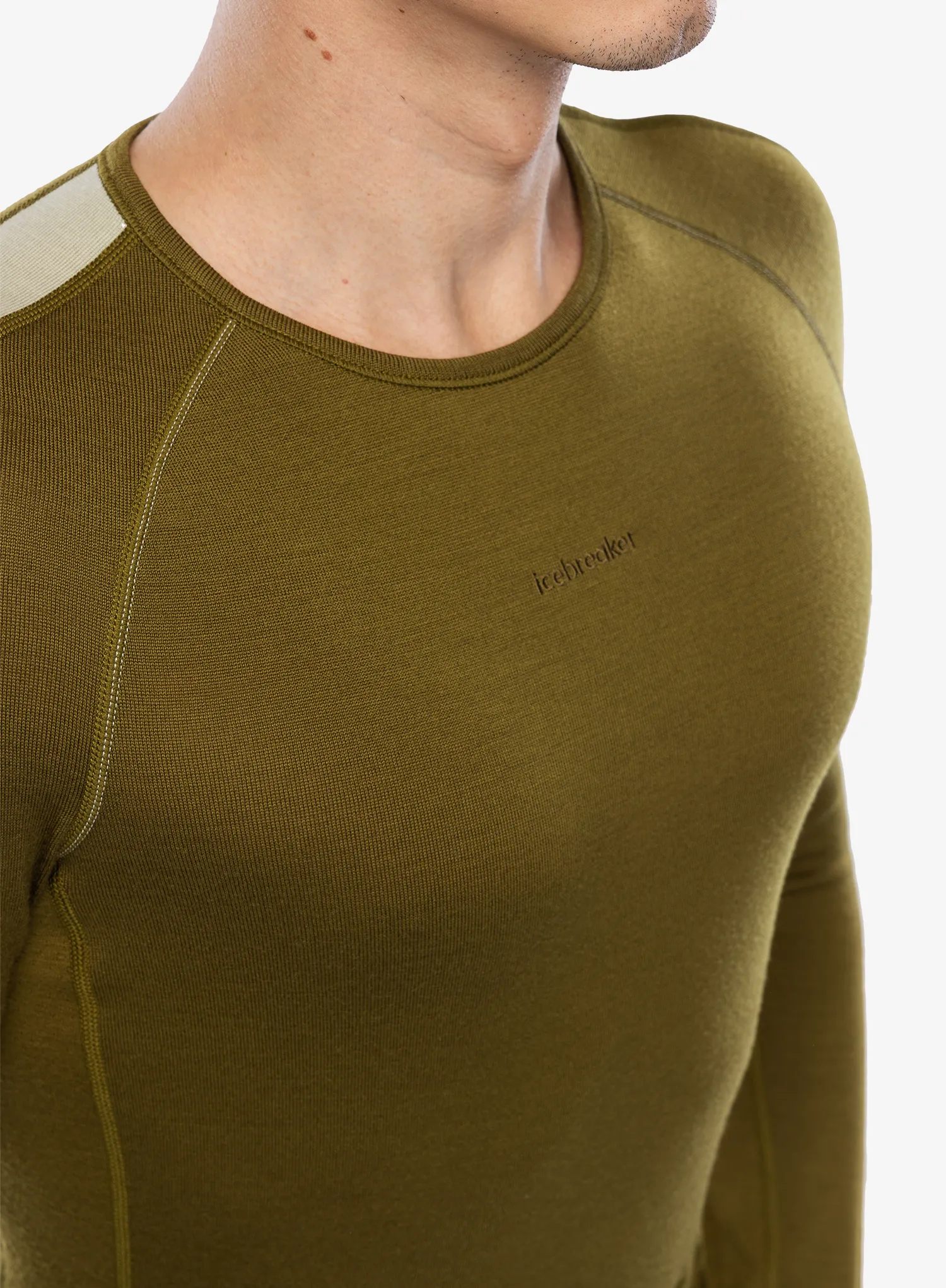 Termo flis jopa Icebreaker 260 ZoneKnit LS Crewe - algae/ashen/cb