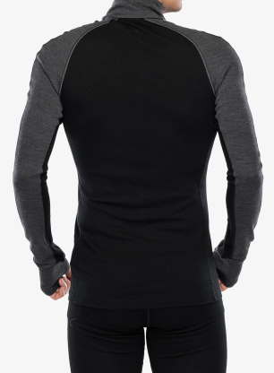 Termo flis jopa Icebreaker 260 ZoneKnit LS Half Zip - jet/metro