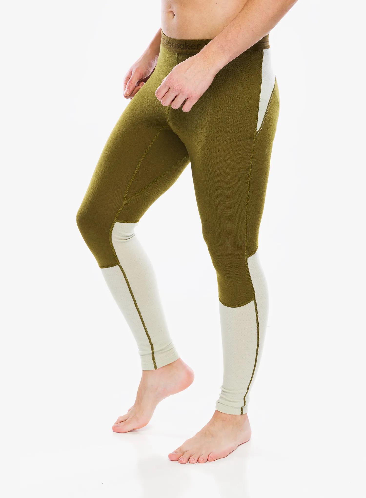 Termo pajkice Icebreaker 260 ZoneKnit Leggings - algae/ashen/cb