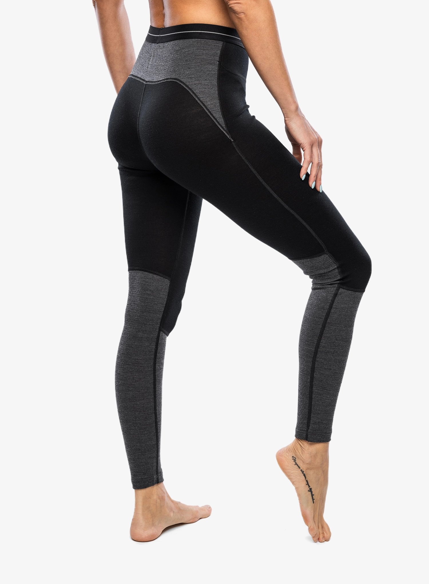 Ženske termo pajkice Icebreaker 260 ZoneKnit Leggings - black/jet