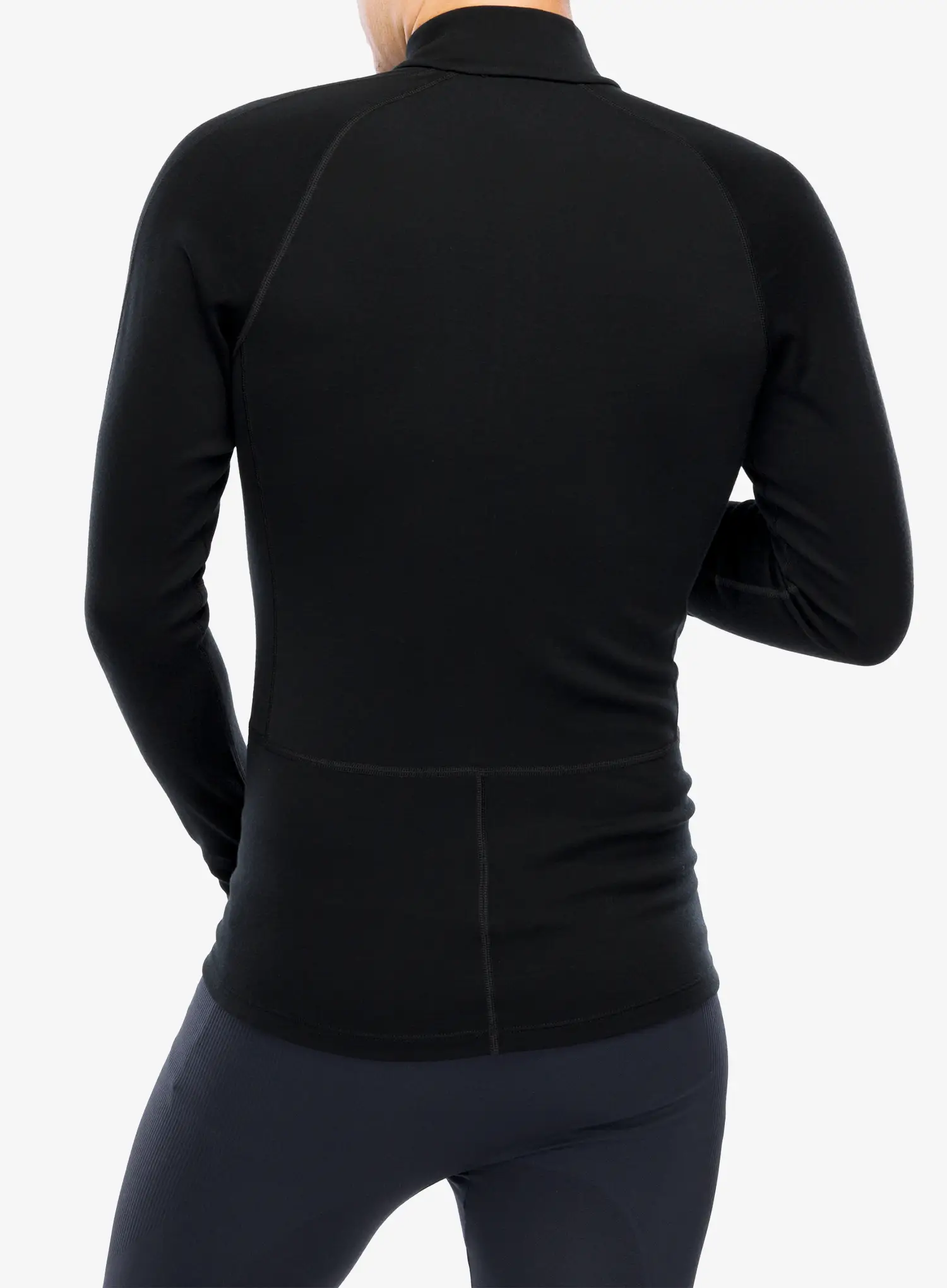 Termo flis jopa Icebreaker 300 MerinoFine Polar LS Half Zip - black