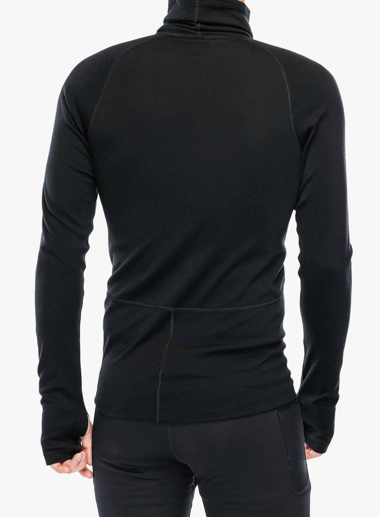Termo flis jopa Icebreaker 300 Merino Fine Polar LS Roll Neck - black