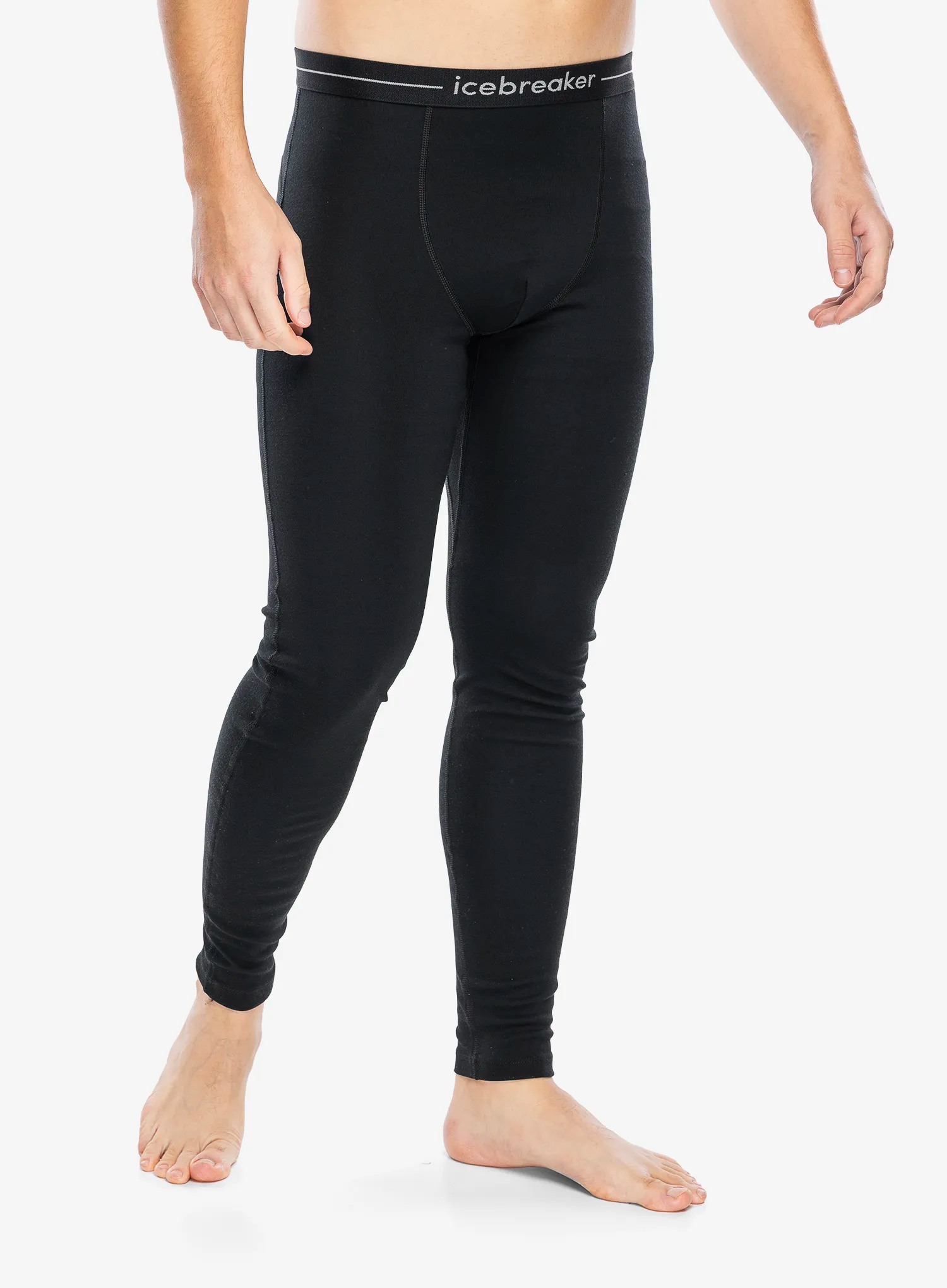 Termo pajkice Icebreaker 300 Merino Fine Polar Leggings - black