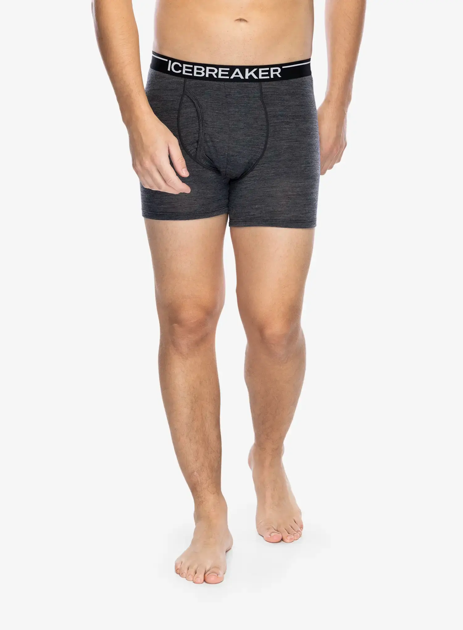 Moške boksarice Icebreaker Anatomica Boxers wFly - jet