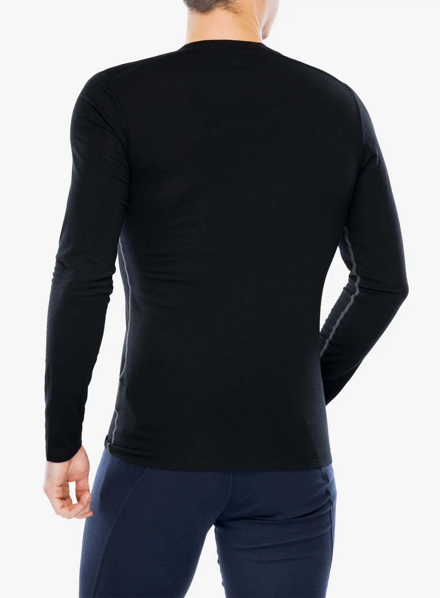 Termo flis jopa Icebreaker Anatomica LS Crewe - black