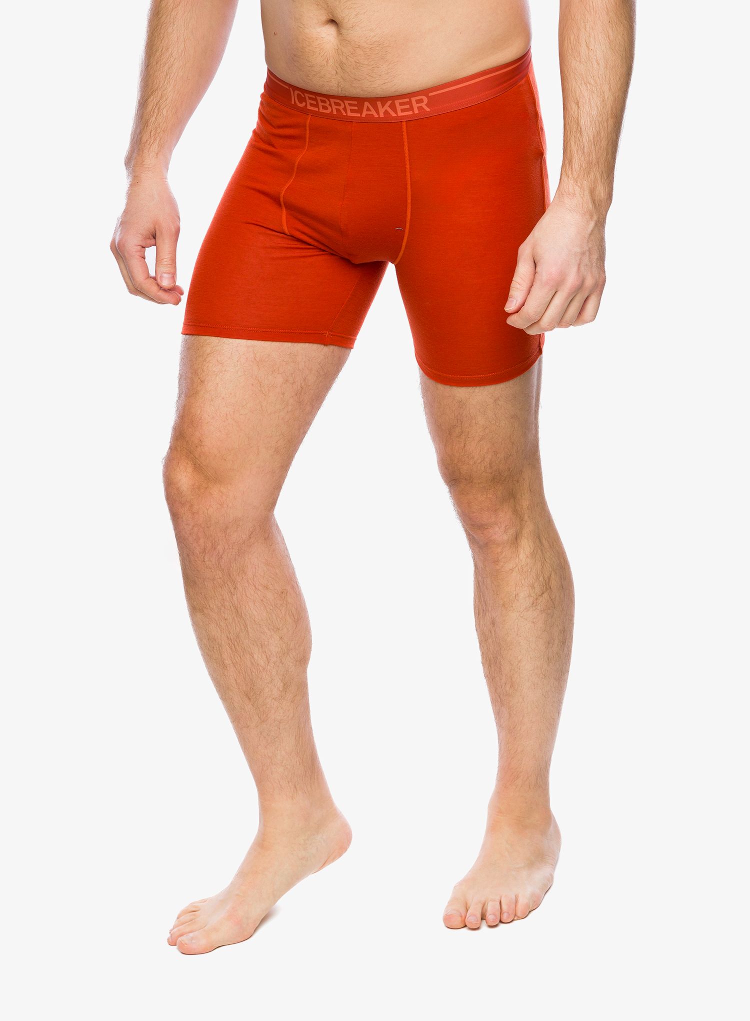 Boksarice Icebreaker Anatomica Long Boxers - molten