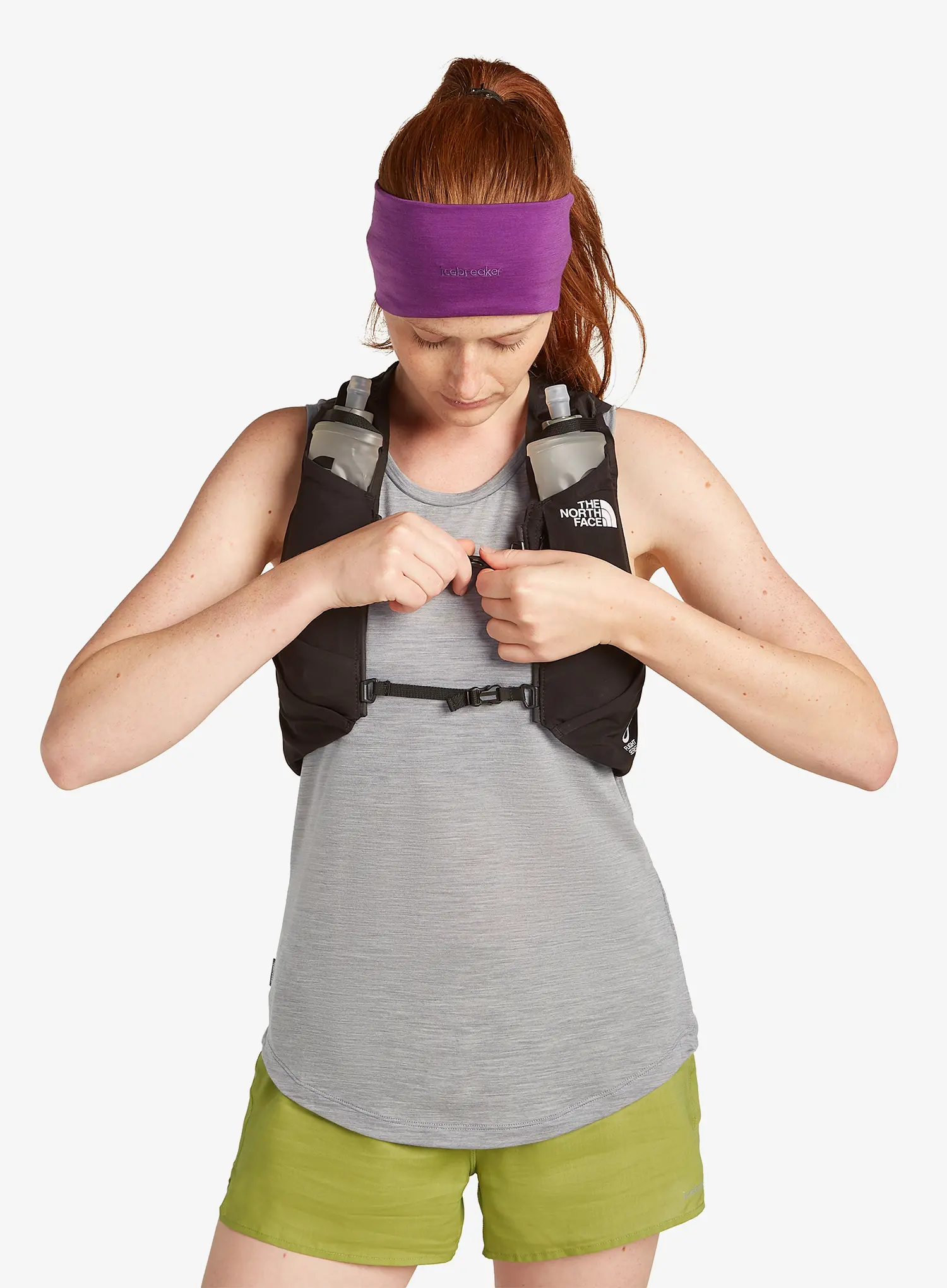 Naglavni trak Icebreaker Cool-Lite Sphere Headband - passion