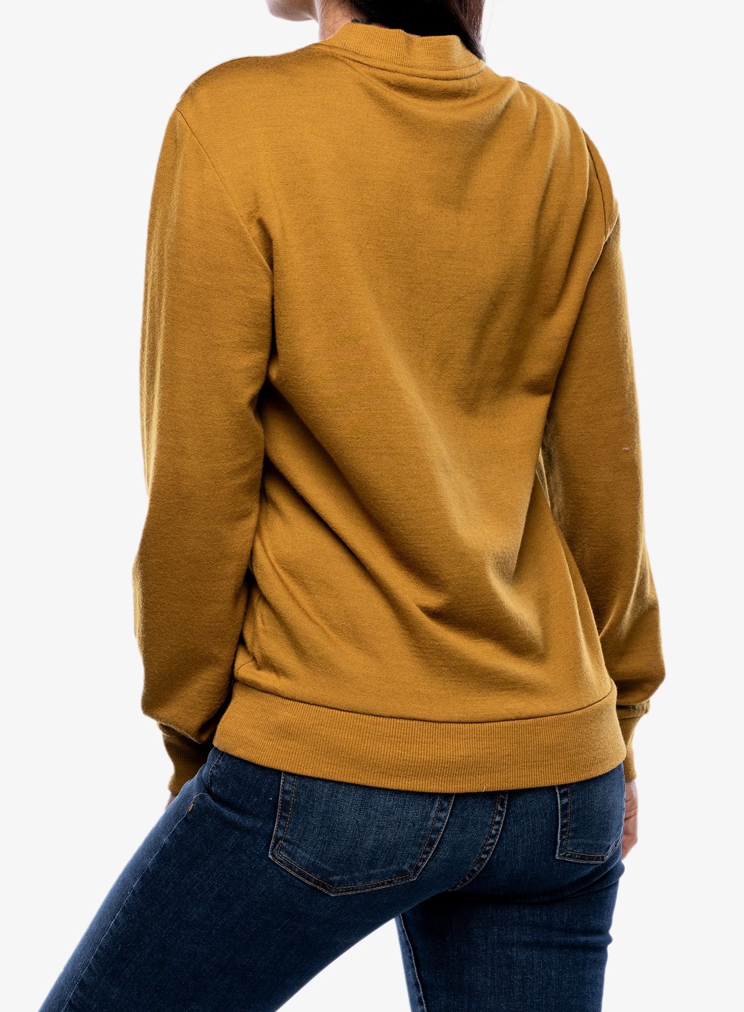 Ženska jopica brez kapuce Icebreaker Crush LS Sweatshirt - clove