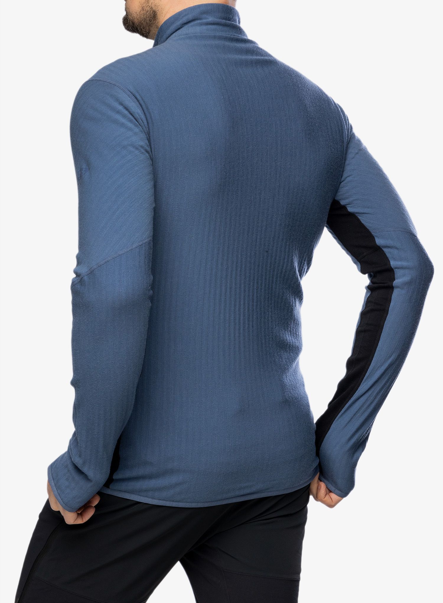 Jopica na zadrgo Icebreaker Descender L/S Zip - dawn/black/cb