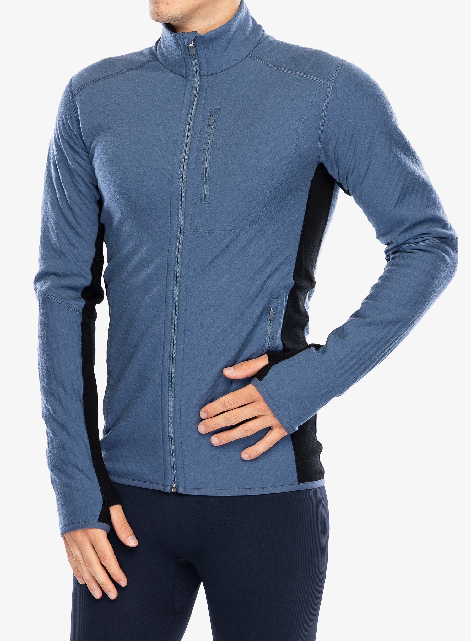 Jopica na zadrgo Icebreaker Descender L/S Zip - dawn/black/cb