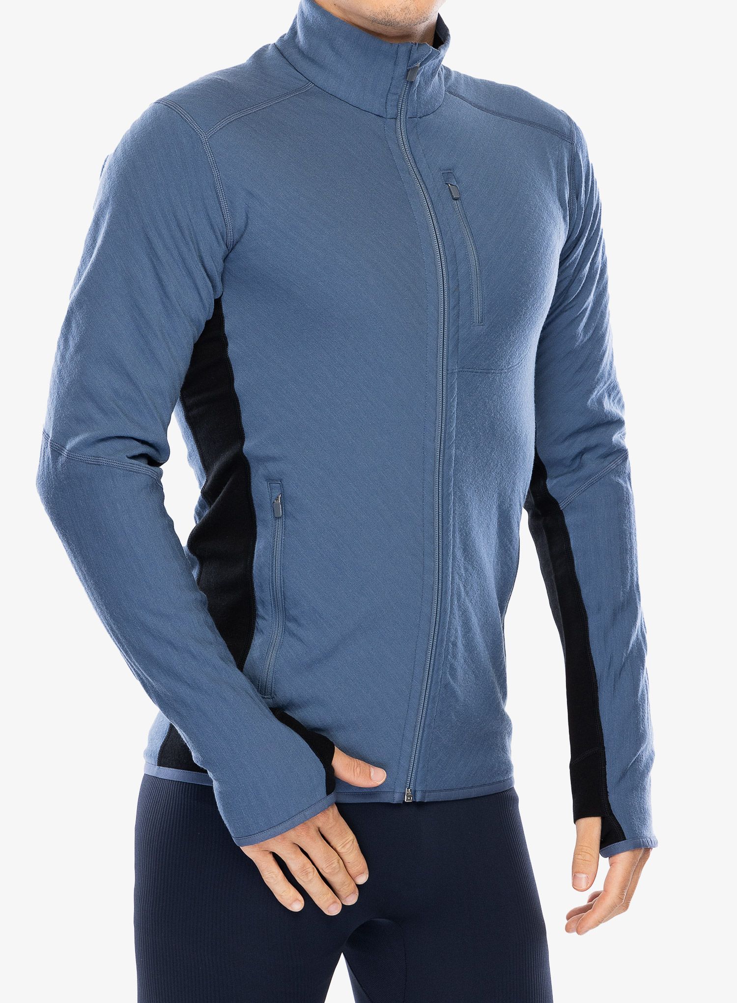 Jopica na zadrgo Icebreaker Descender L/S Zip - dawn/black/cb