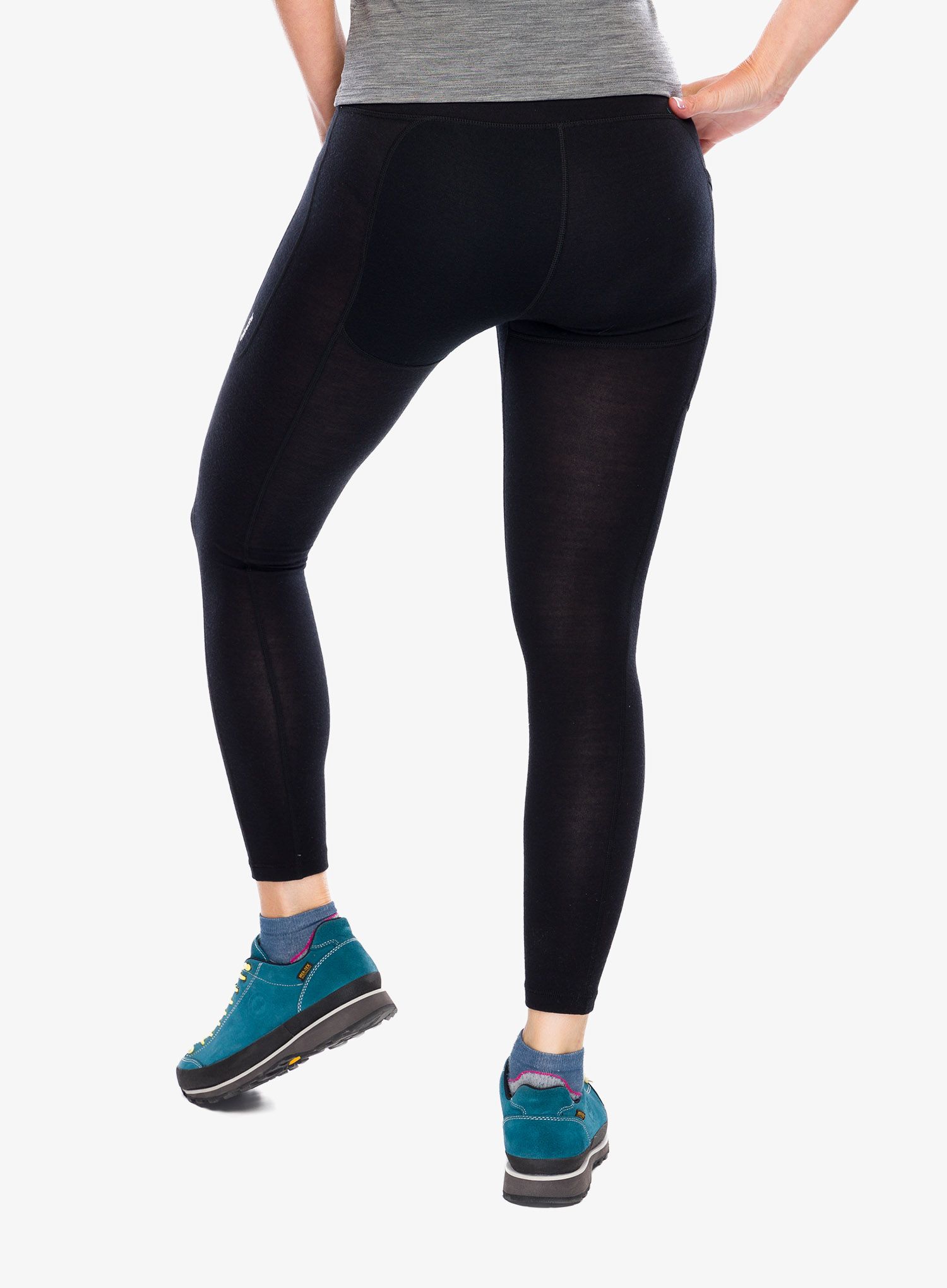 Ženske tekaške pajkice Icebreaker Fastray High Rise Tights - black