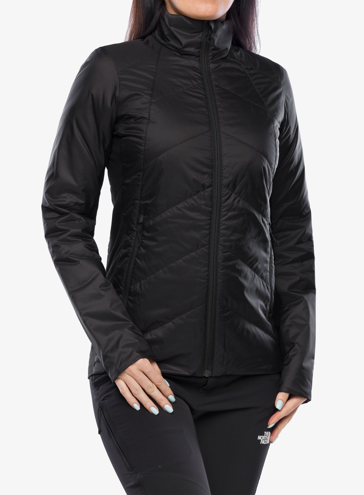 Ženska hibridna jakna Icebreaker Helix Jacket - black