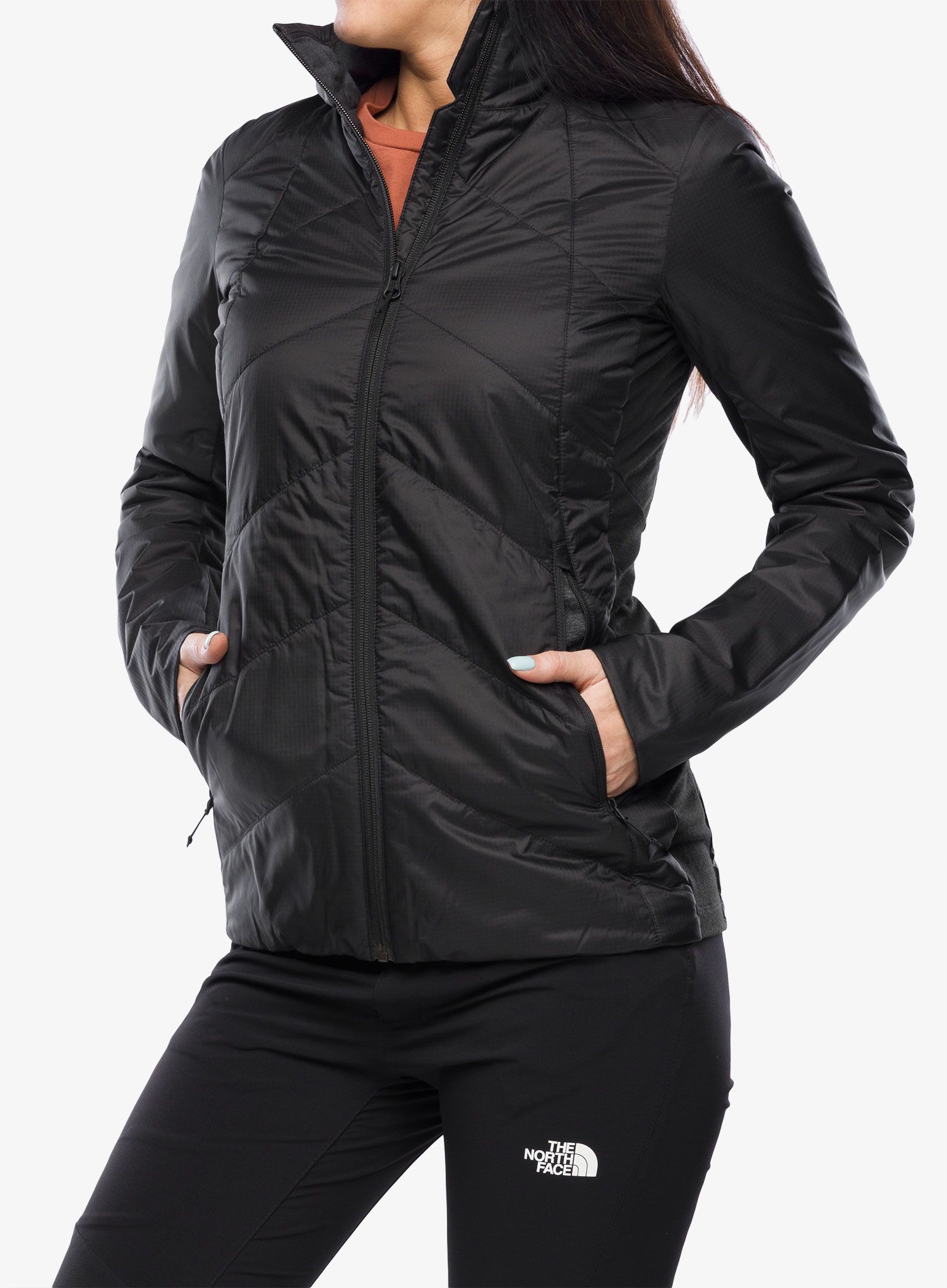 Ženska hibridna jakna Icebreaker Helix Jacket - black