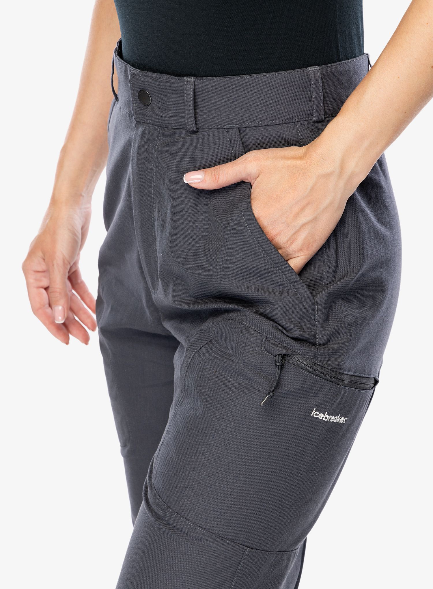 Ženske hlače Icebreaker Hike Pants - monsoon
