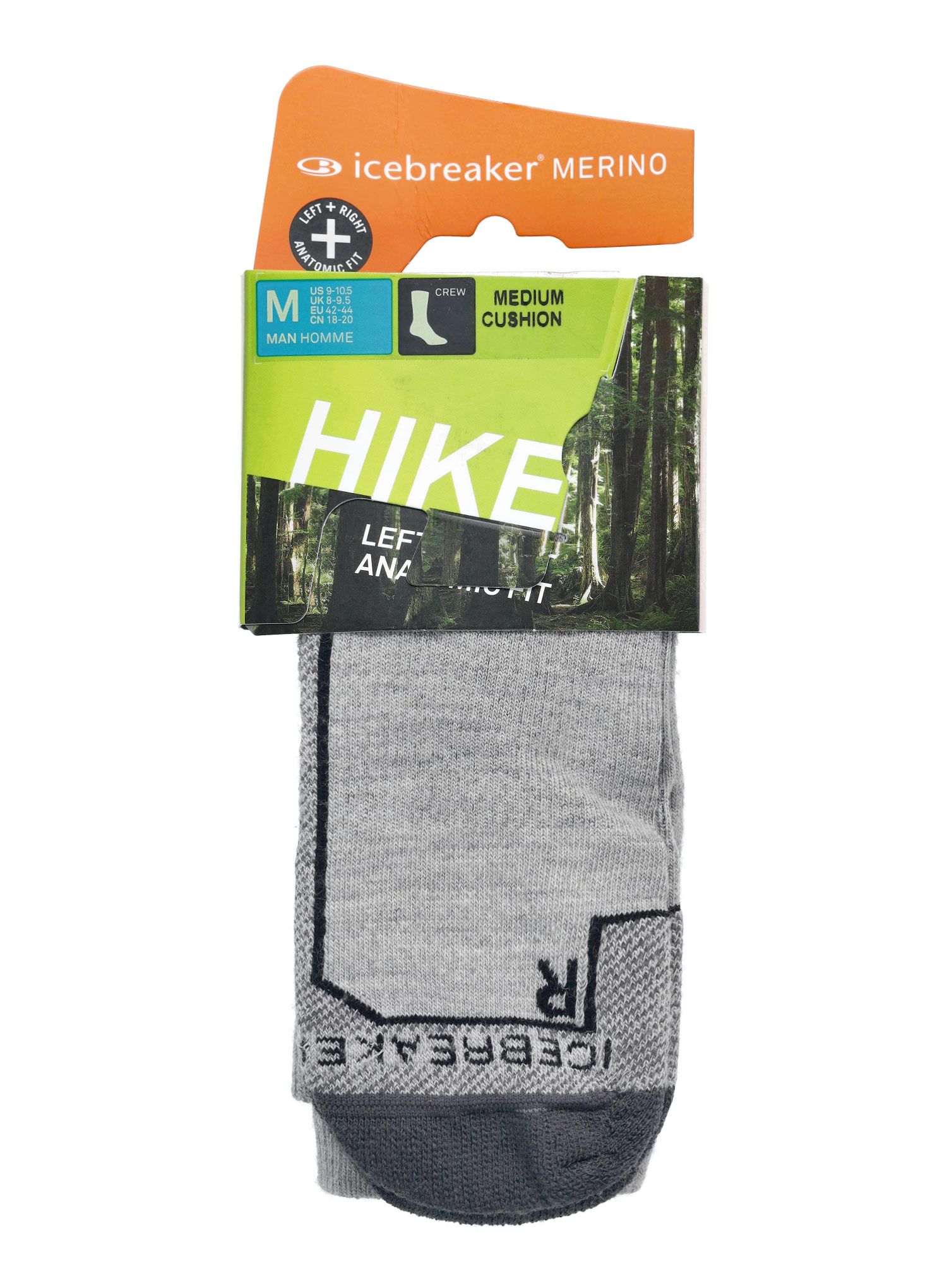 Pohodniške nogavice Icebreaker Hike+ Medium Crew - blizzard hthr