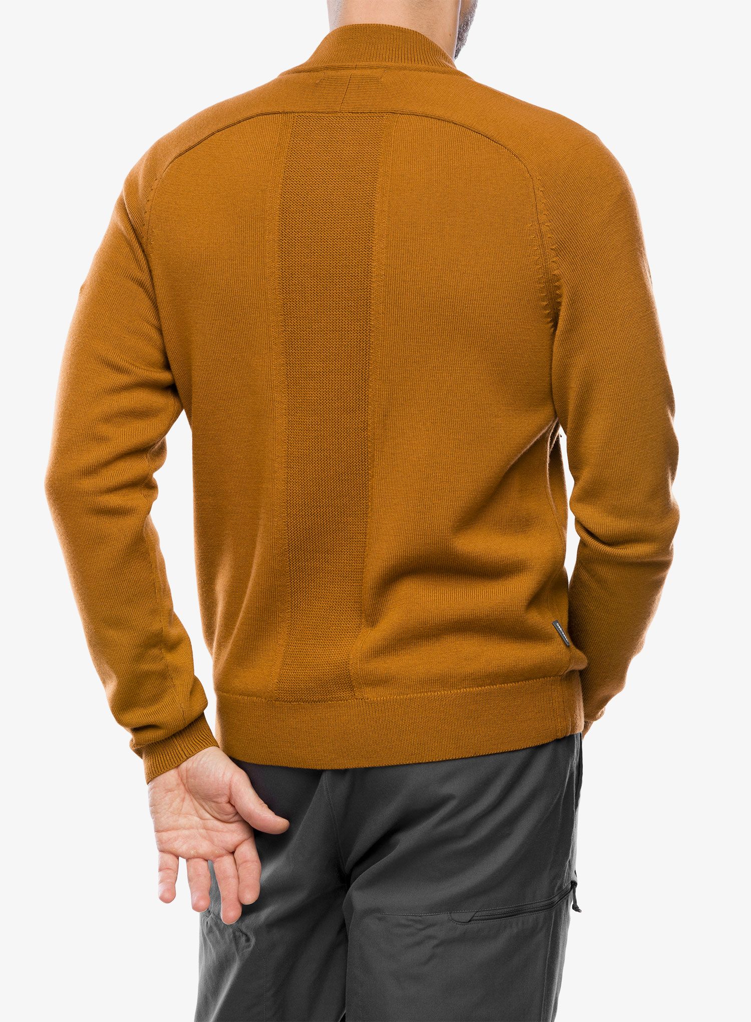 Hibridna jakna Icebreaker ICL ZoneKnit Insulated Knit Bomber - clove