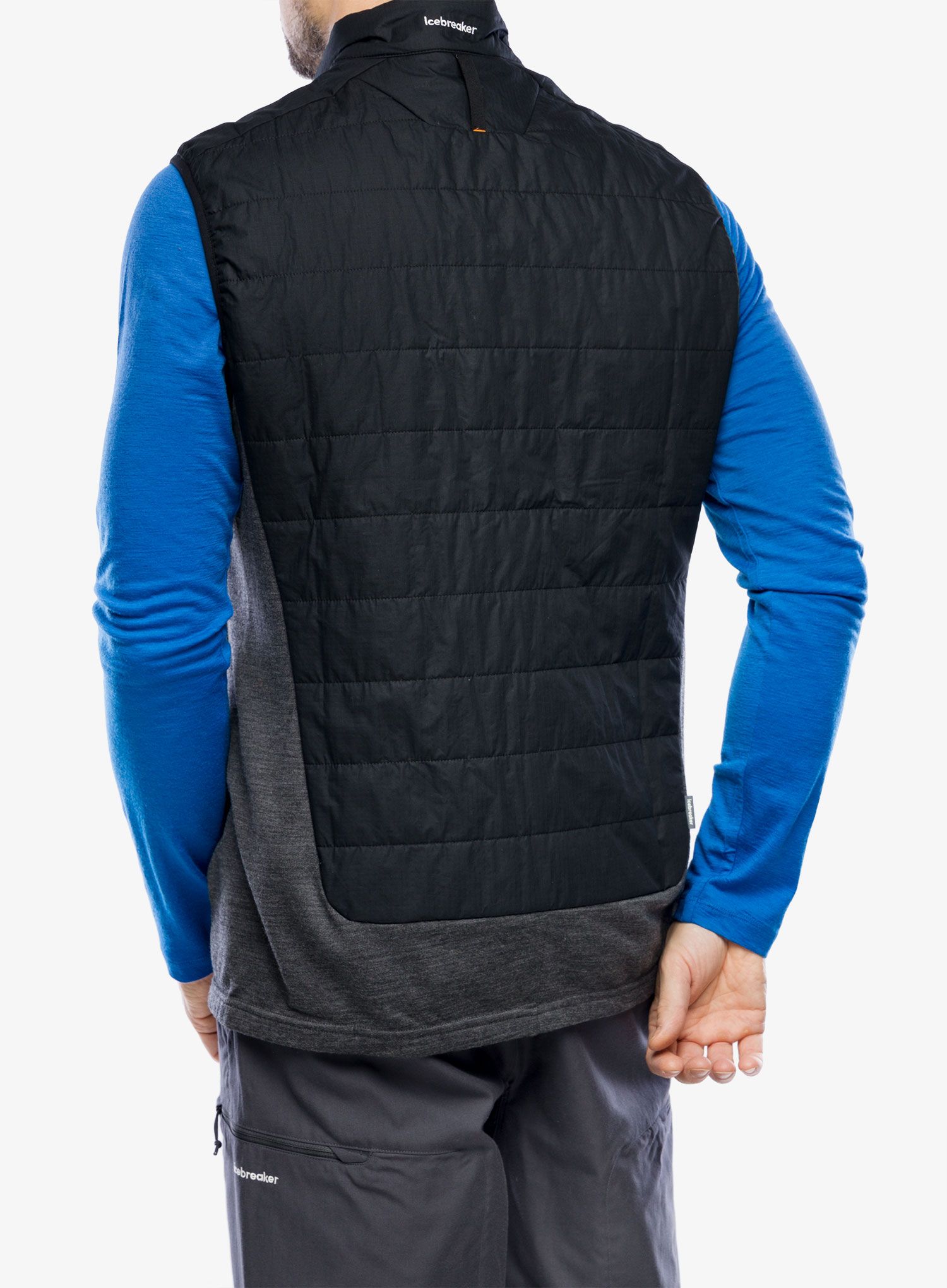 Podložen brezrokavnik Icebreaker MerinoLoft Vest - black/jet