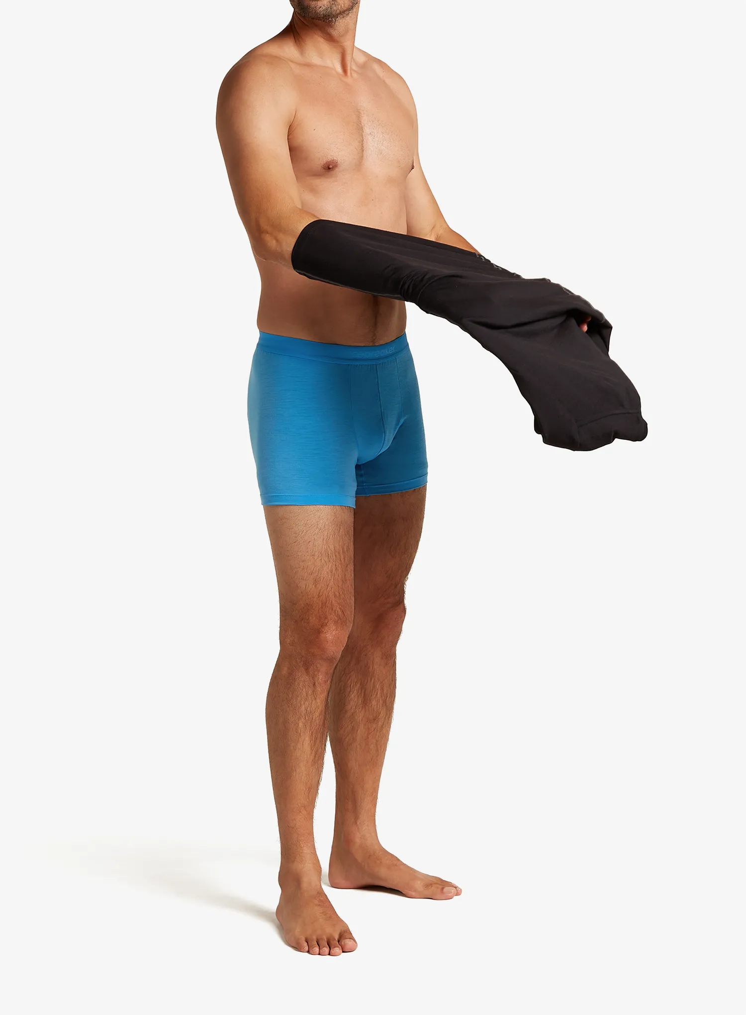 Boksarice Icebreaker Merino 125 Cool-Lite Anatomica Boxers - arctic