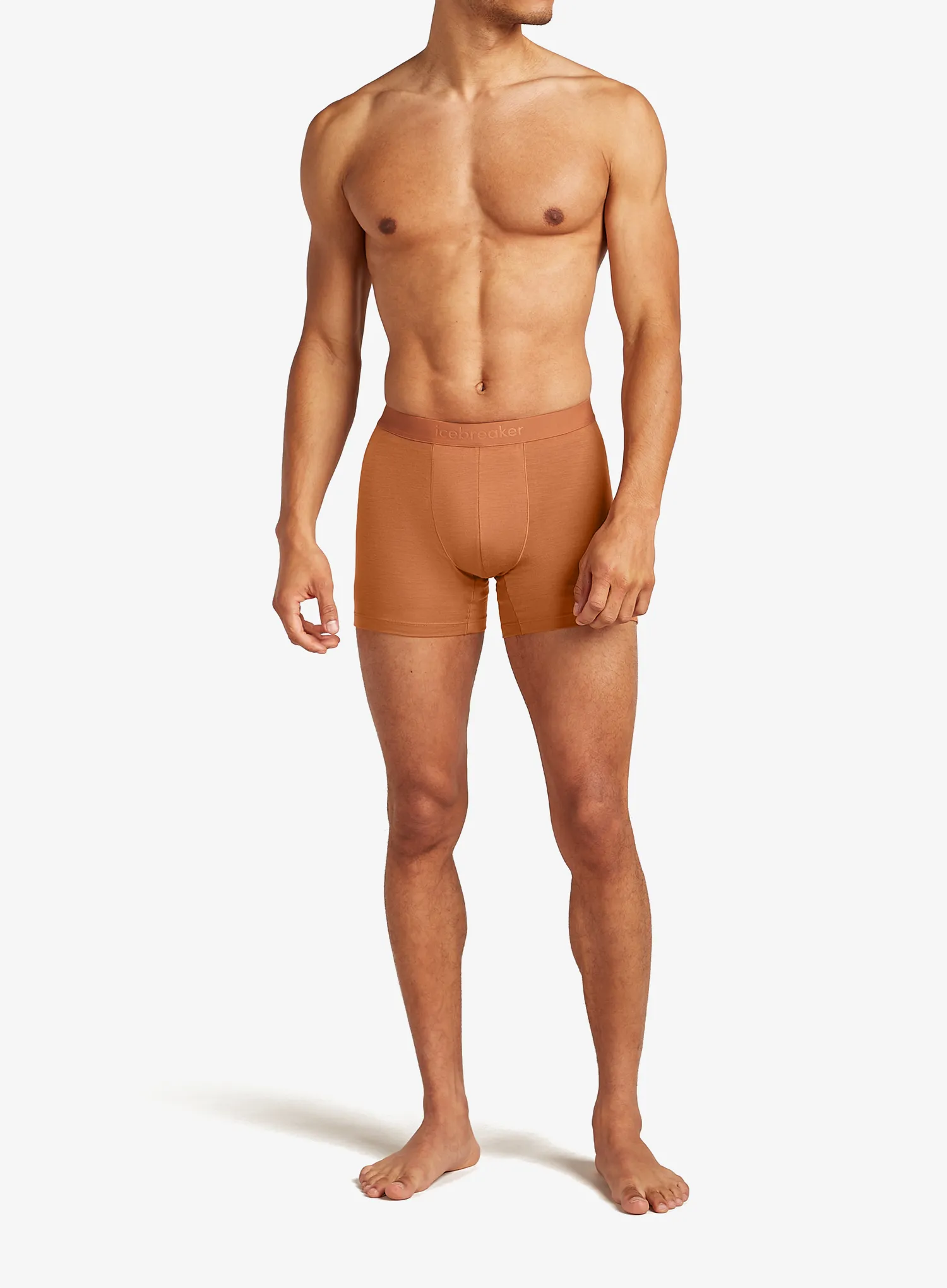 Boksarice Icebreaker Merino 125 Cool-Lite Anatomica Boxers - dusty clay