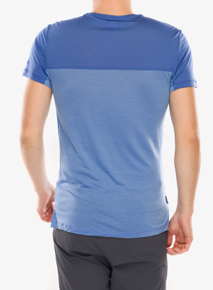 Merino majica Icebreaker Merino 125 Cool-Lite Sphere III SS Tee Colour Block - baja/brilliant/cb