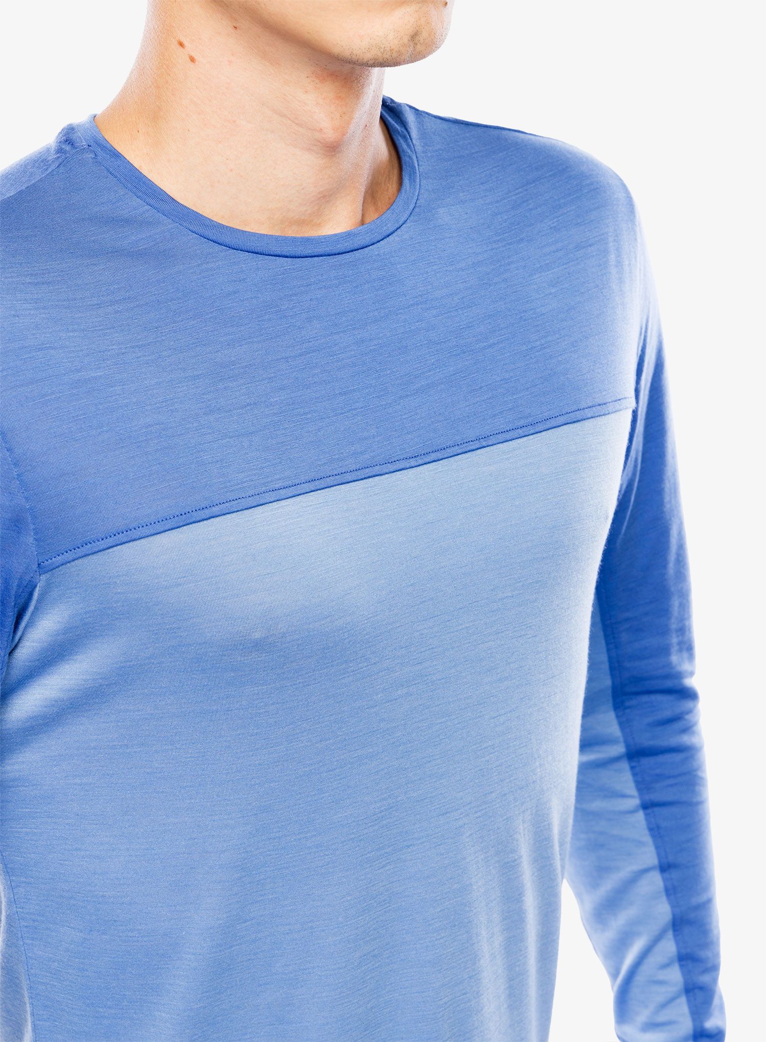 Puloverji brez kapuce Icebreaker Merino 125 Cool-Lite Sphere LS Tee - cb baja/brilliant/cb