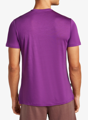 Majica s potiskom Icebreaker Merino 125 Cool-Lite Sphere SS Tee Across - passion