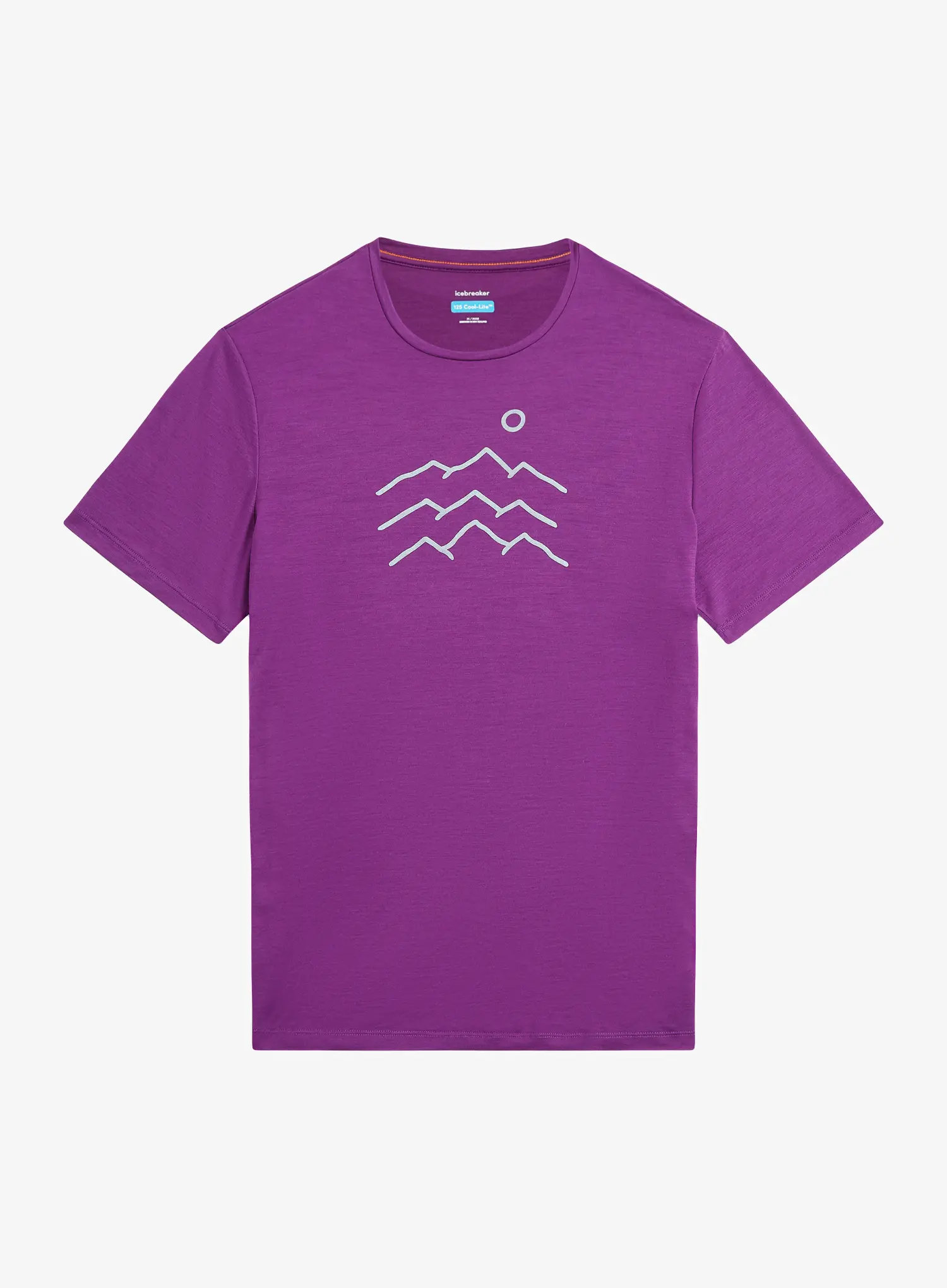 Majica s potiskom Icebreaker Merino 125 Cool-Lite Sphere SS Tee Across - passion